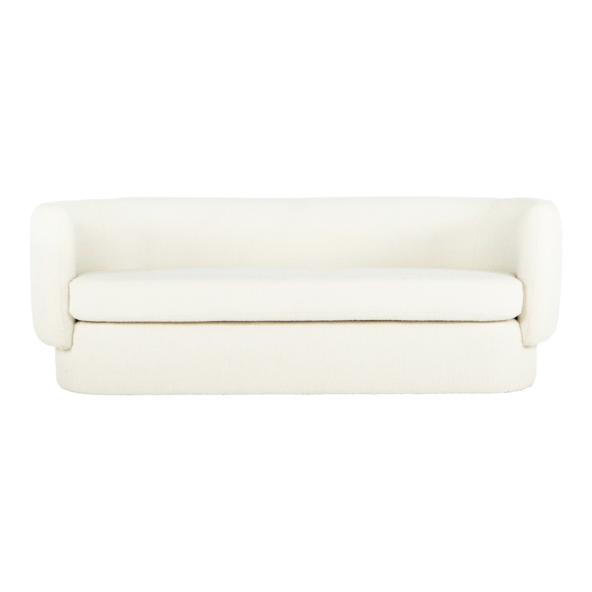 Moes Home Koba White Polyester Sofa