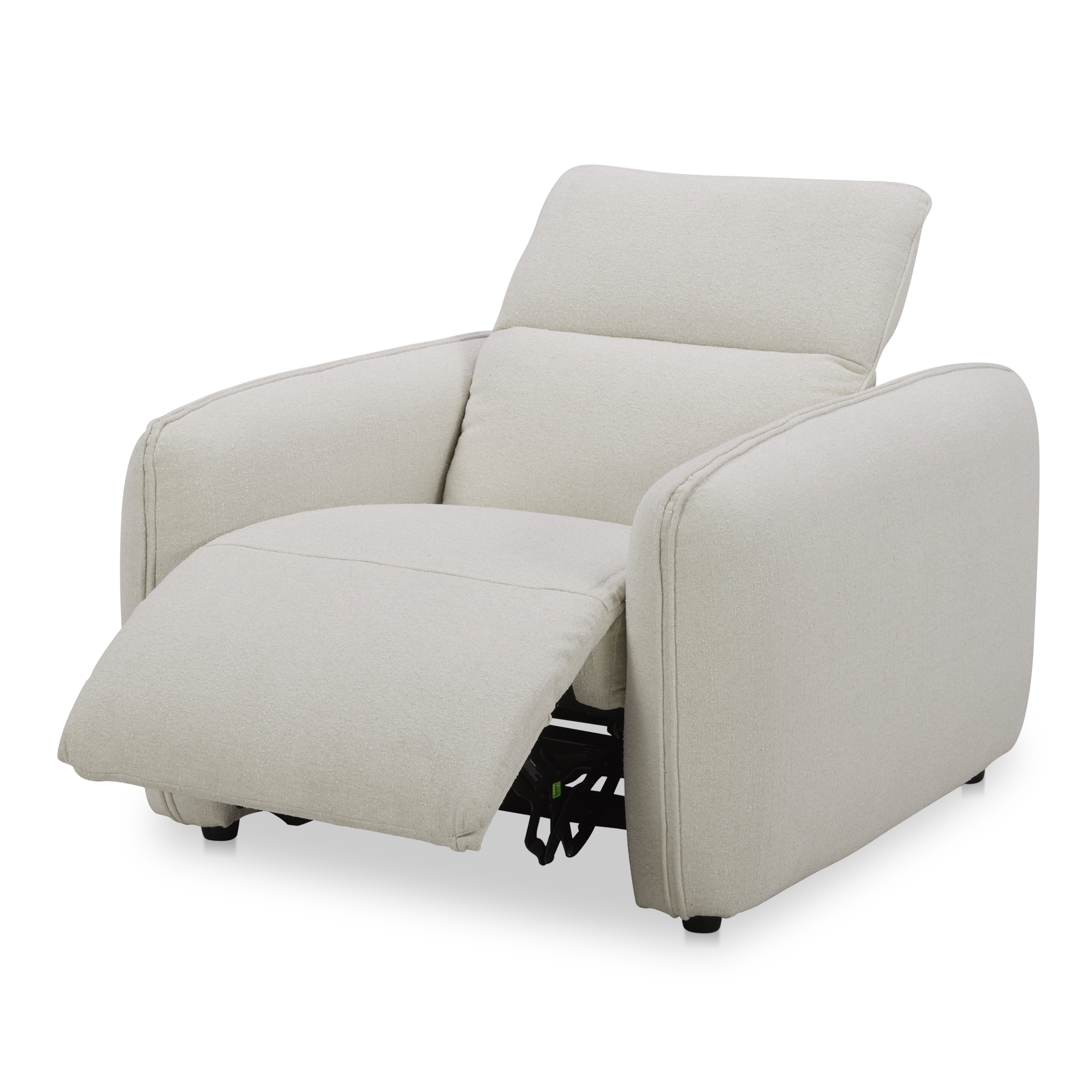 Moes Home Eli Warm White Power Recliner Chair