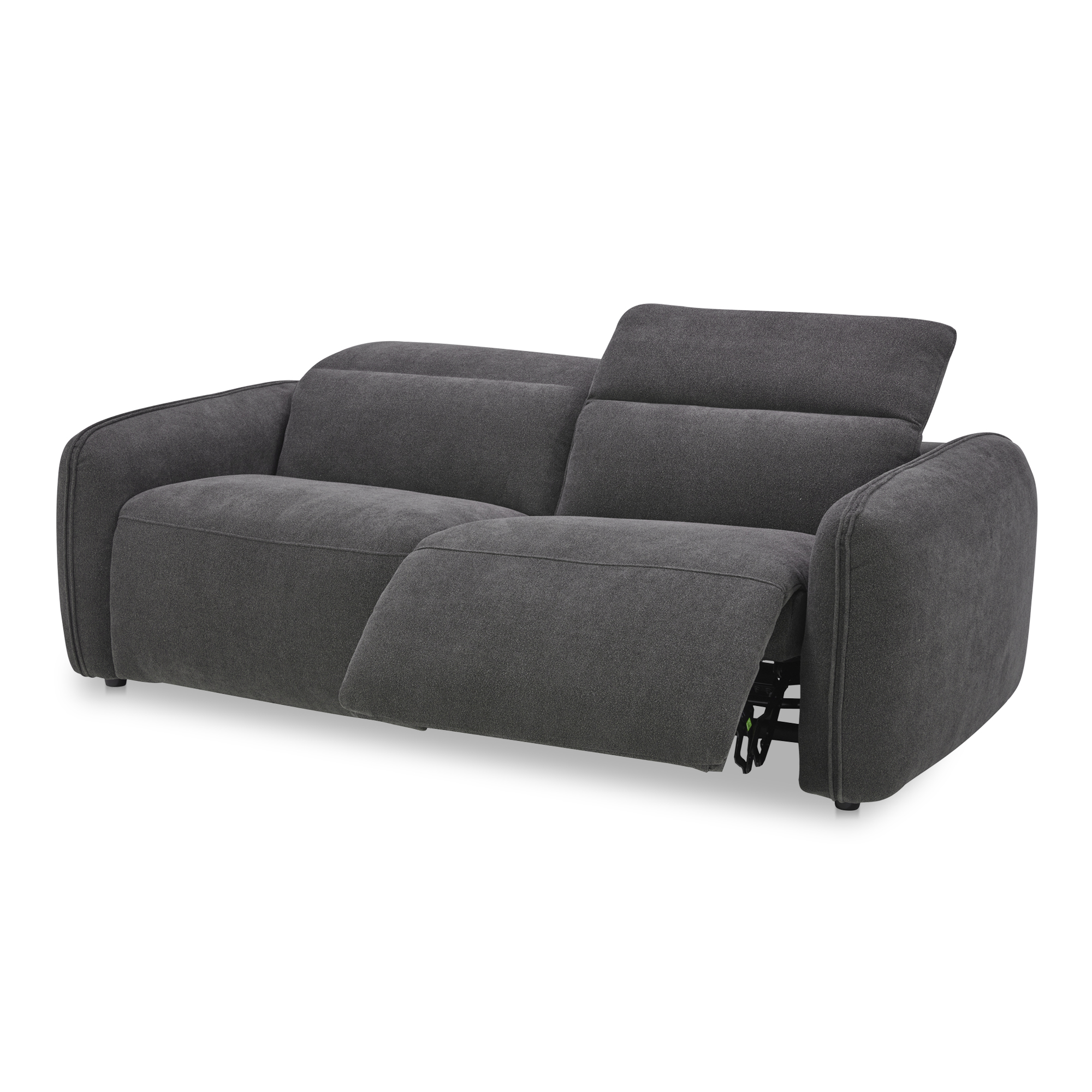 Moes Home Eli Dusk Grey Power Recliner Sofa