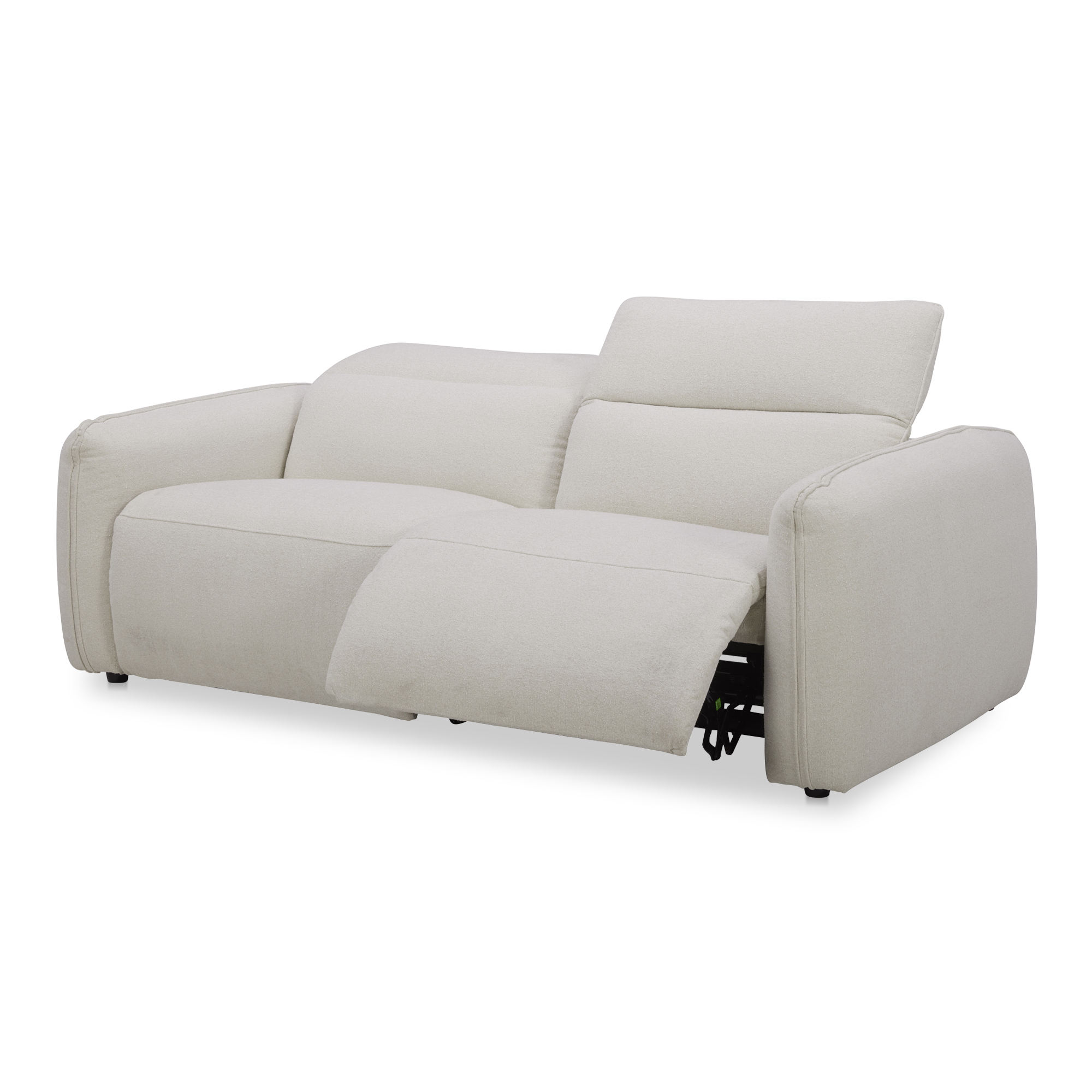 Moes Home Eli Warm Warm White Power Recliner Sofa