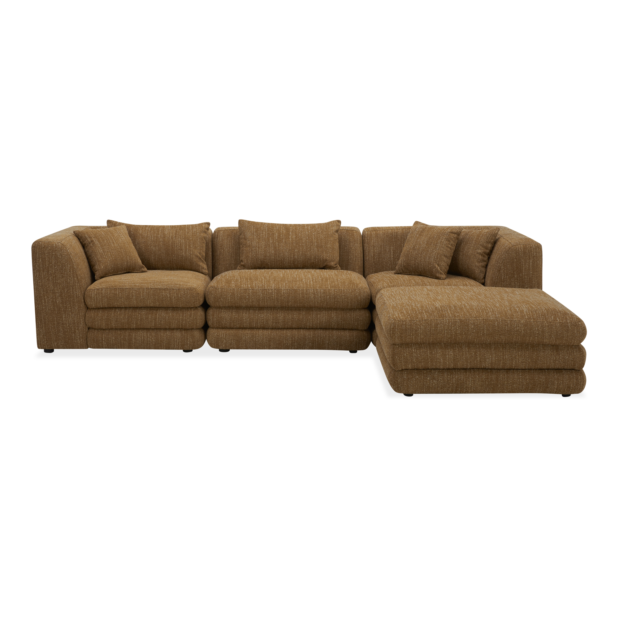 Moes Home Lowtide Amber Glow Lounge Modular Sectional