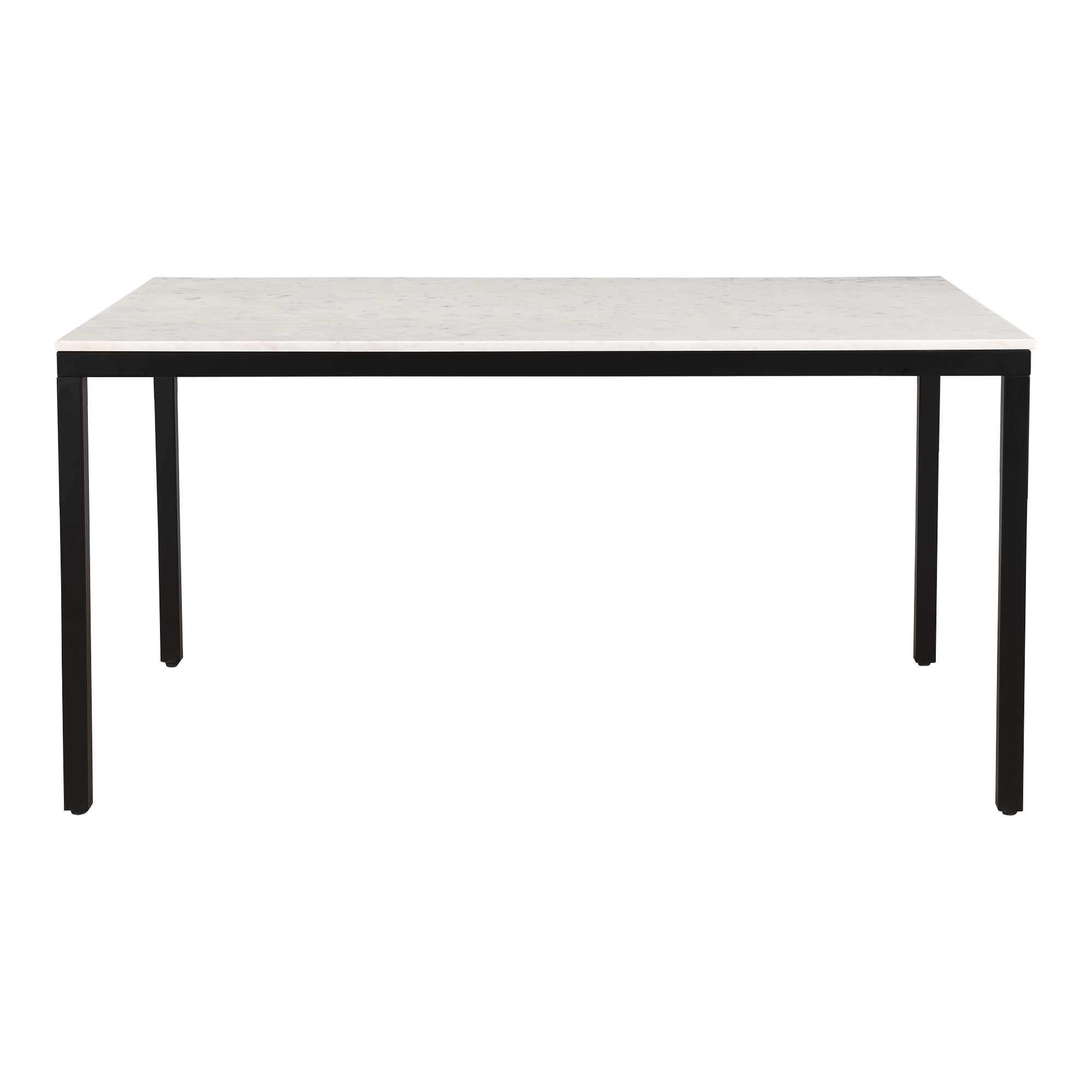 Moes Home Parson White Marble Dining Table