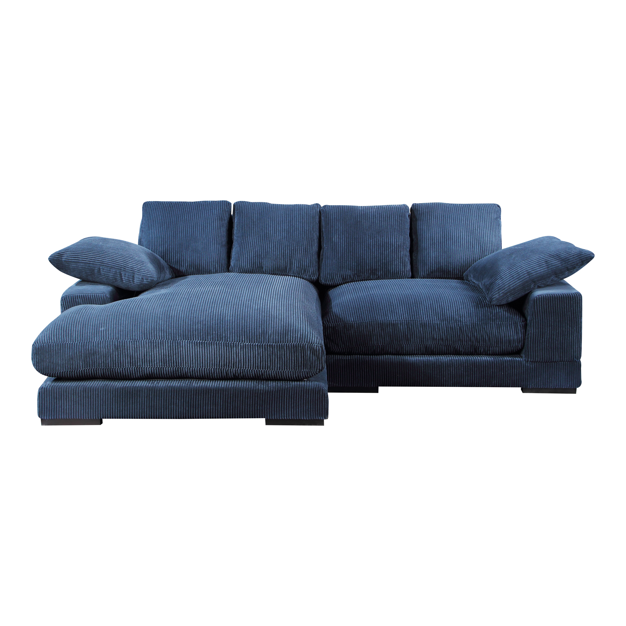 Moes Home Plunge Blue Navy Fabric Sectional