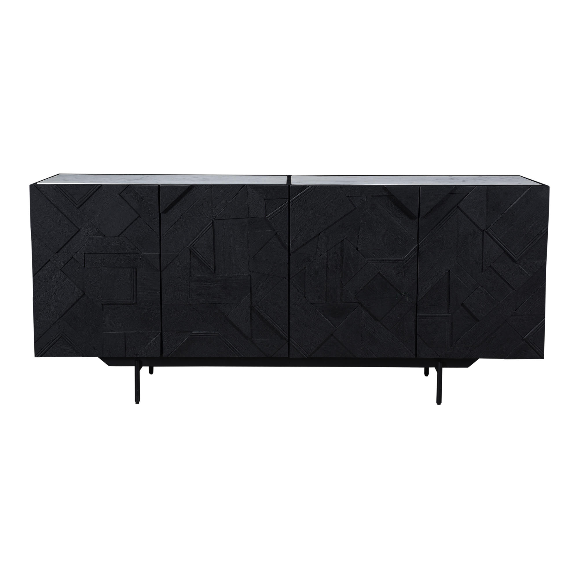 Moes Home Kattan Black Sideboard