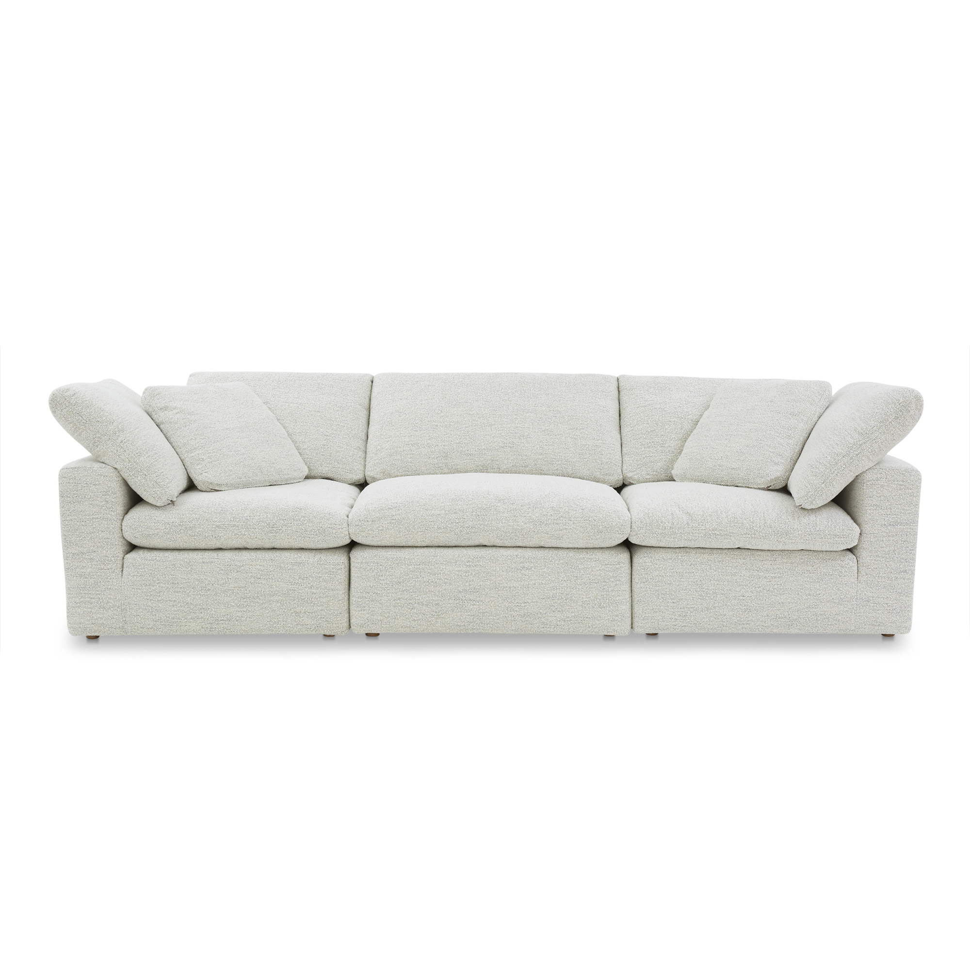 Moes Home Terra Coastside Sand Fabric Modular Sofa