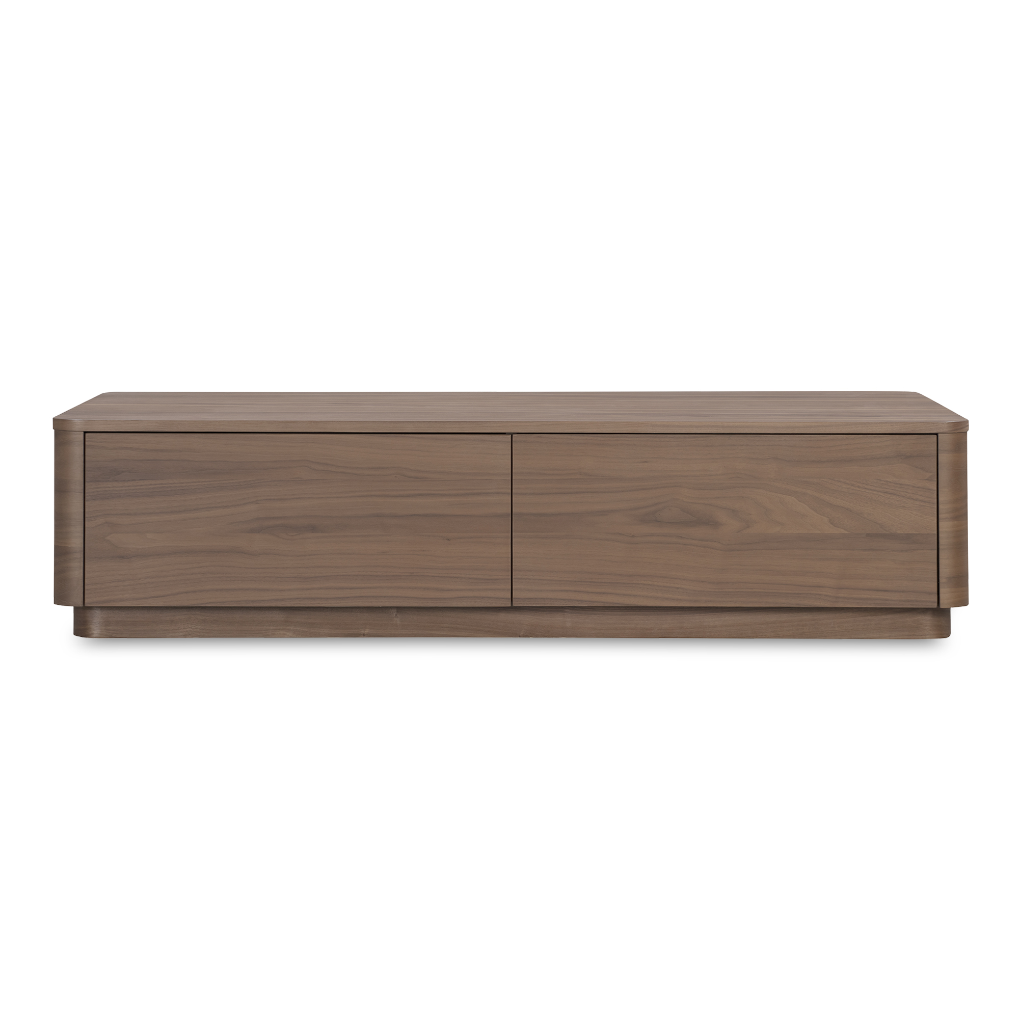 Moes Home Round Off Brown Coffee Table