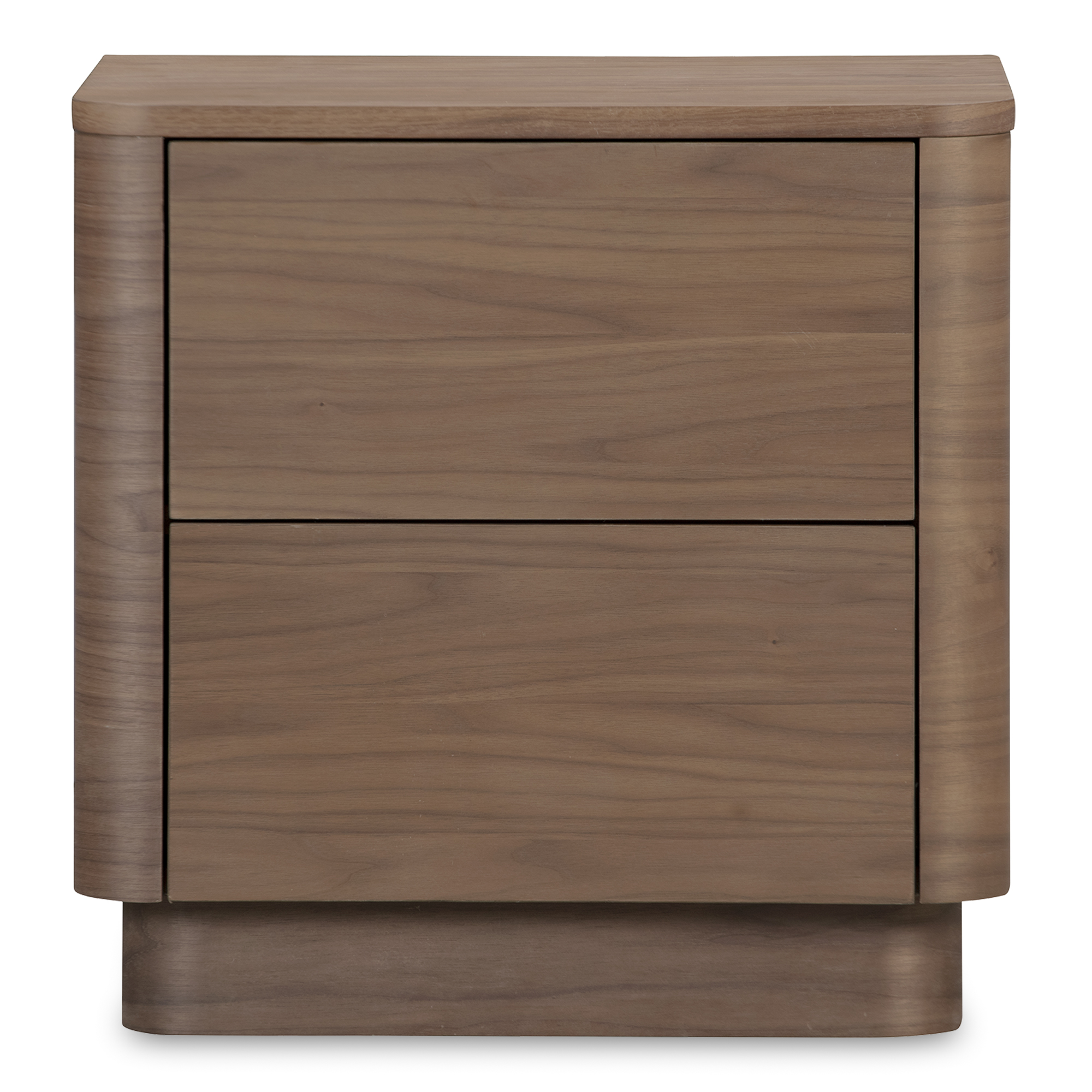 Moes Home Round Off Brown Tall Nightstand