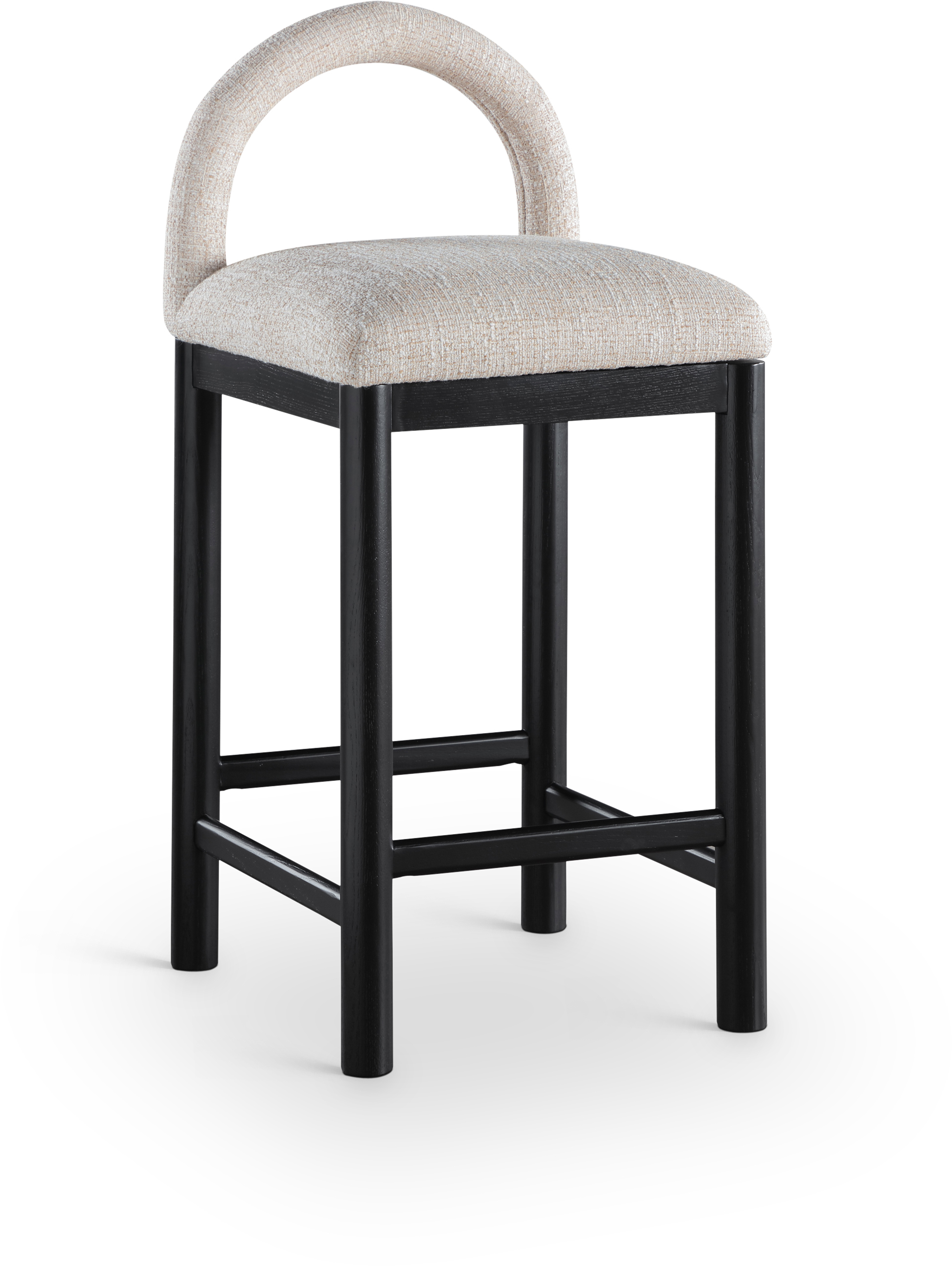 Meridian Furniture Conrad Beige Black Counter Stool