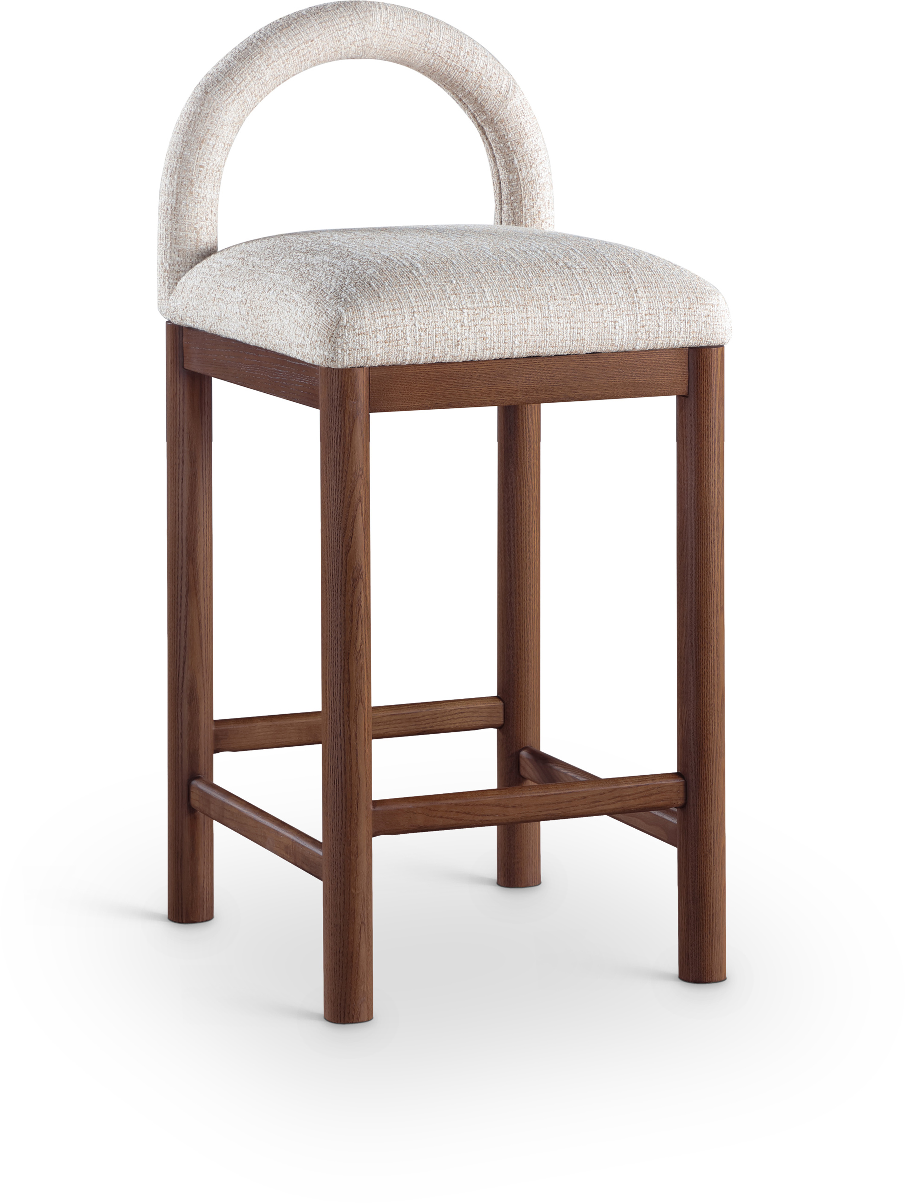 Meridian Furniture Conrad Beige Brown Counter Stool