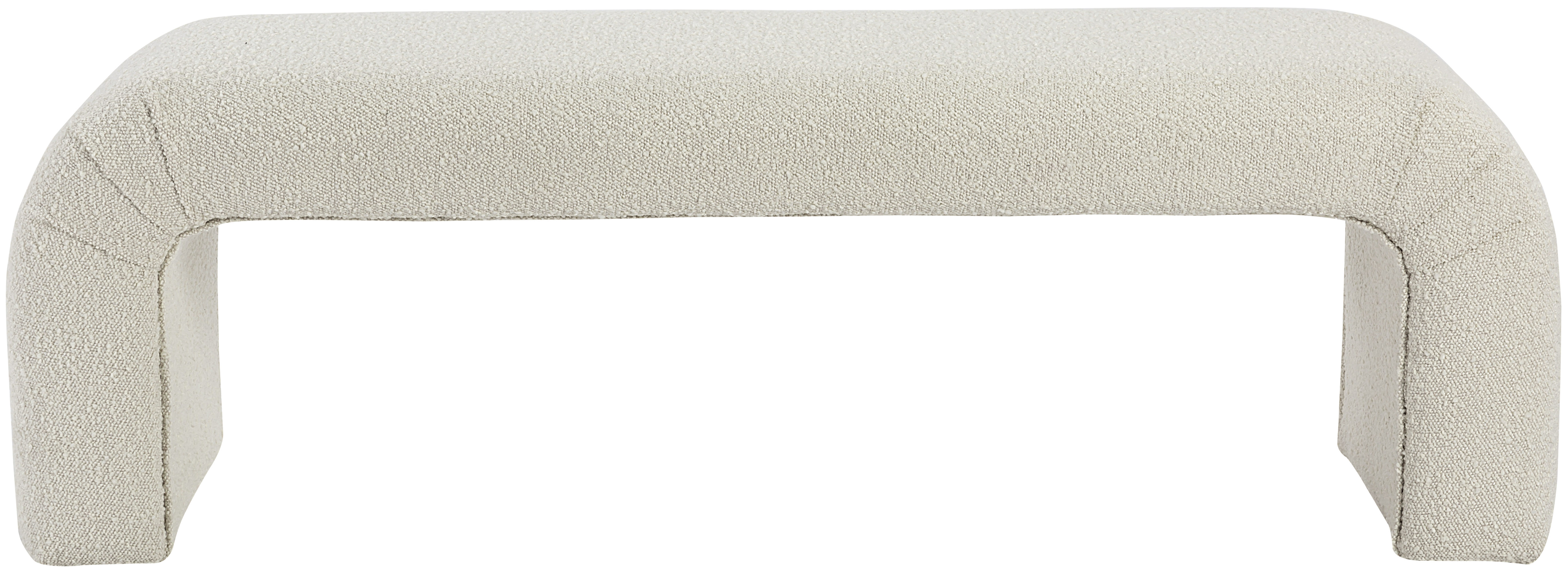 Meridian Furniture Niagara Cream 52 Inch Bench