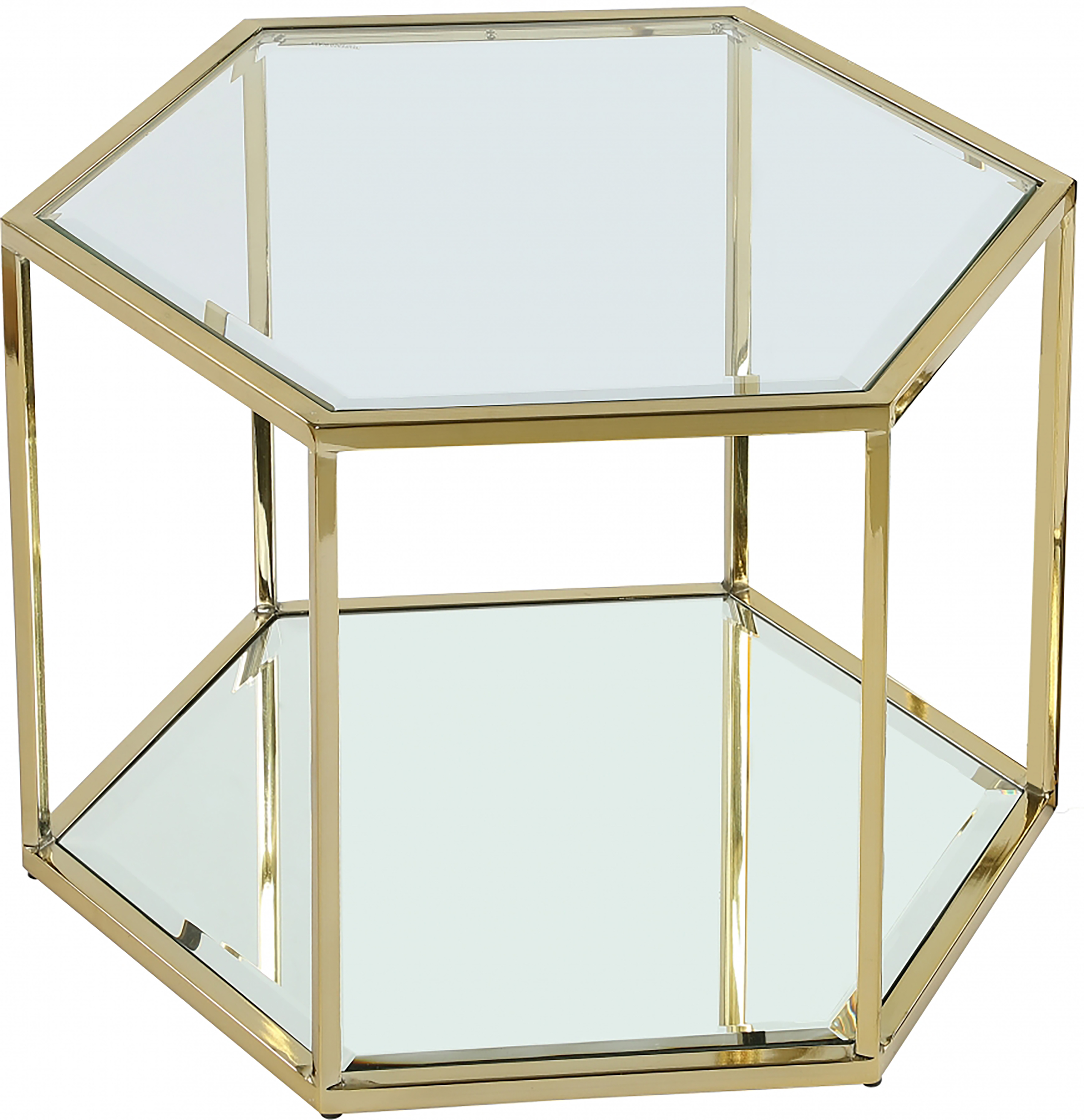 Meridian Furniture Sei Brushed Gold Coffee Table