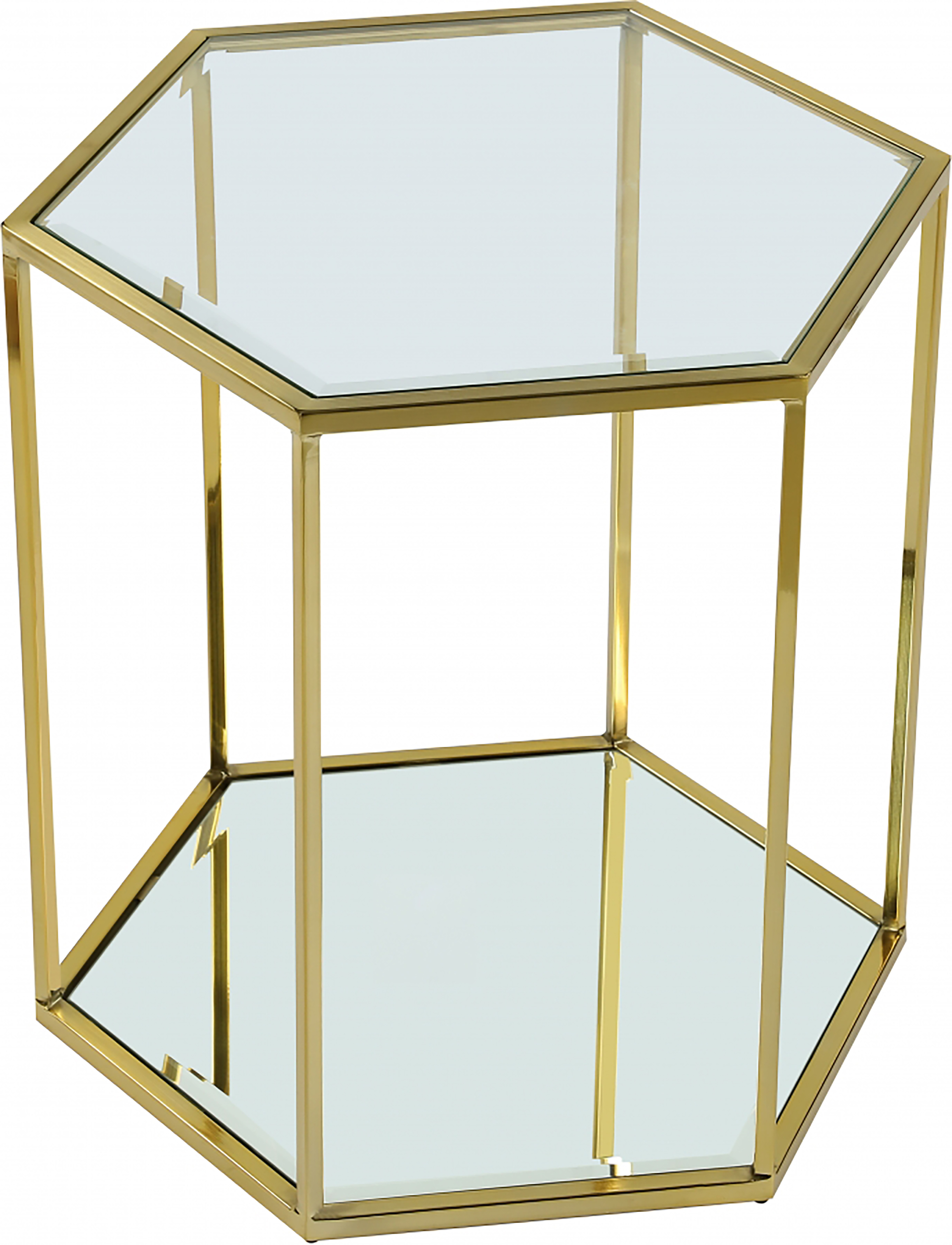 Meridian Furniture Sei Brushed Gold End Table