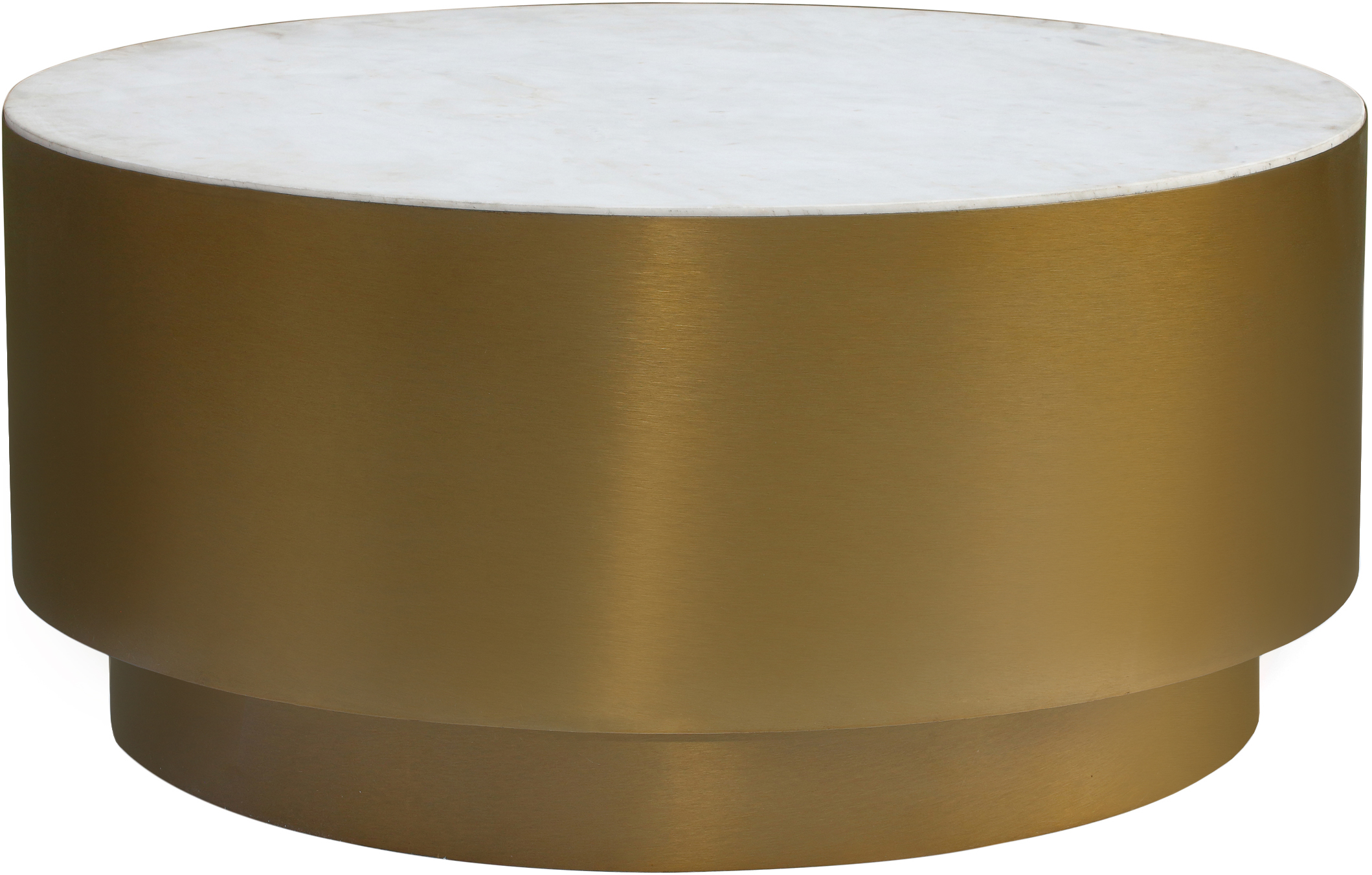 Design Edge Cambooya  Brushed Gold Metal Coffee Table