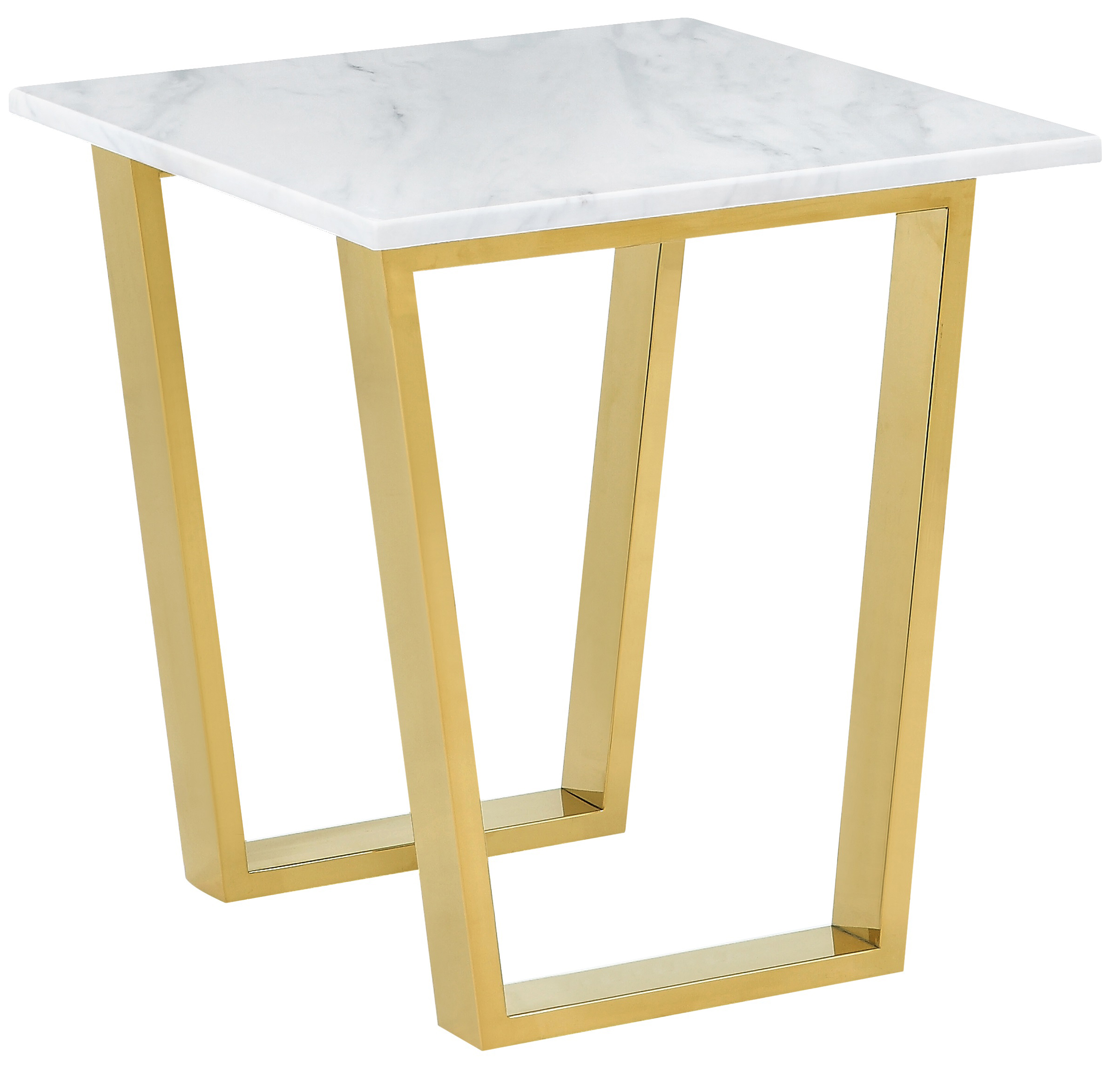 Design Edge Manilla  Gold End Table