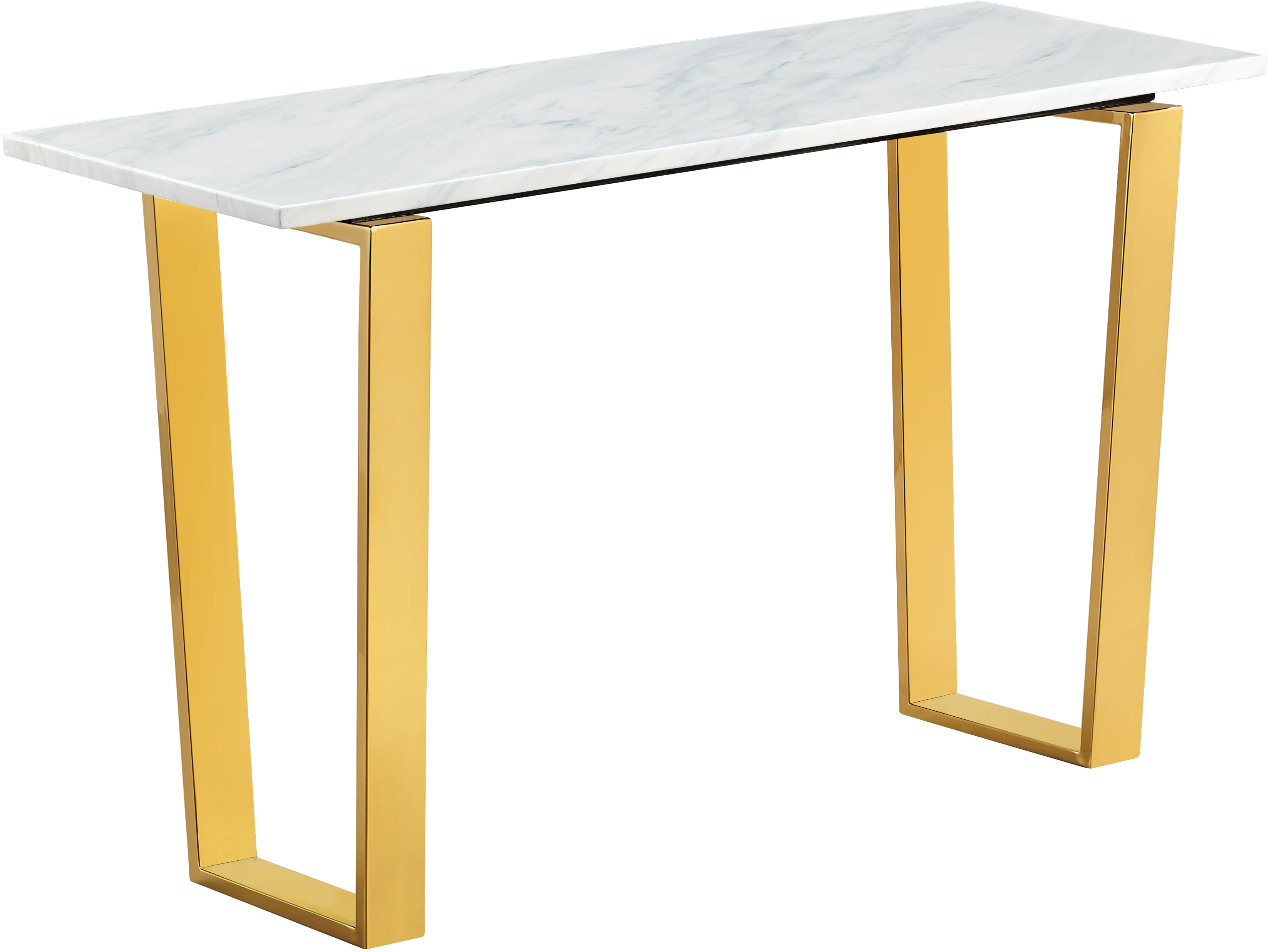 Design Edge Manilla  Gold Console Table