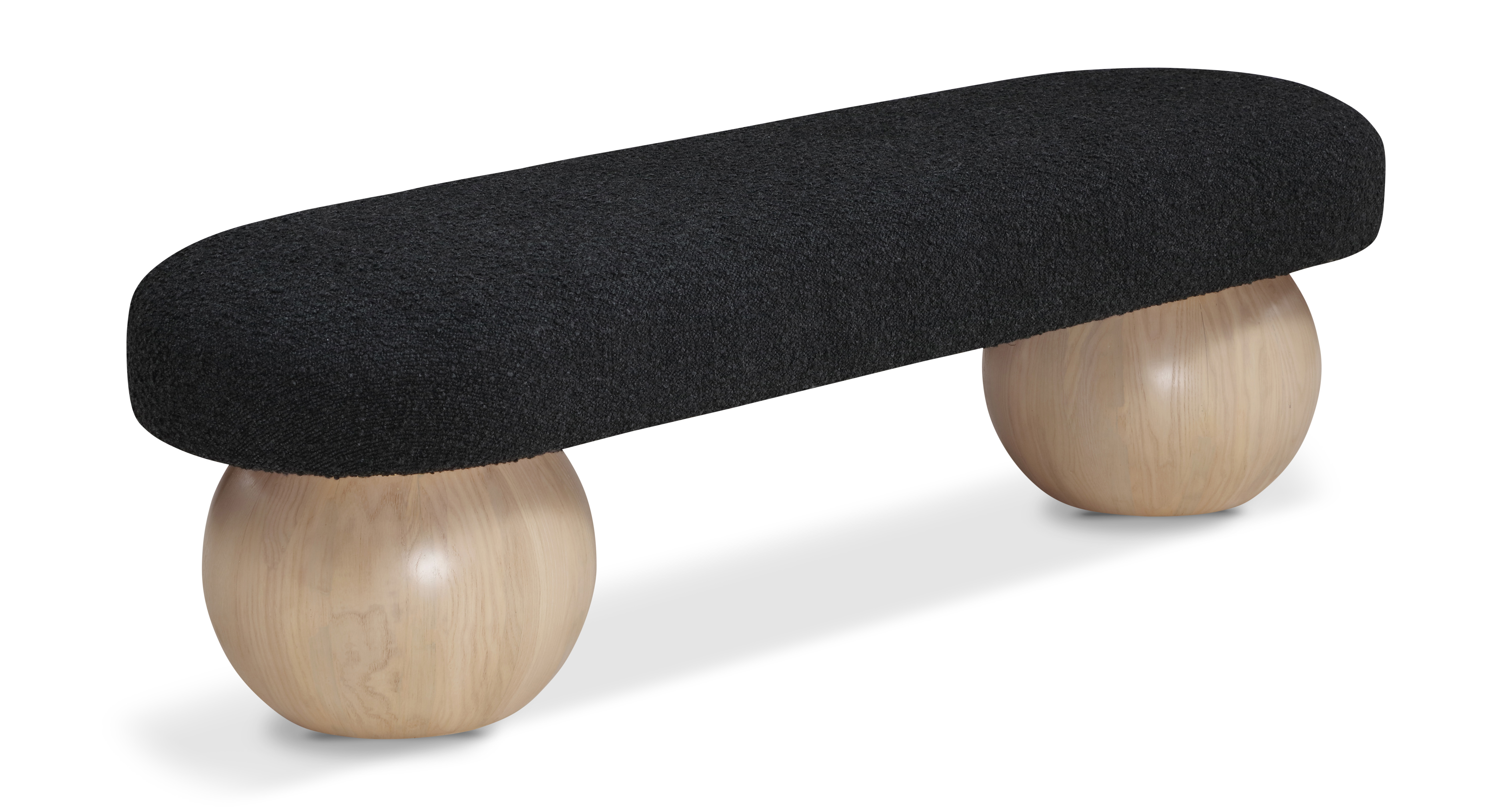 Meridian Furniture Bowie Black Natural Bench