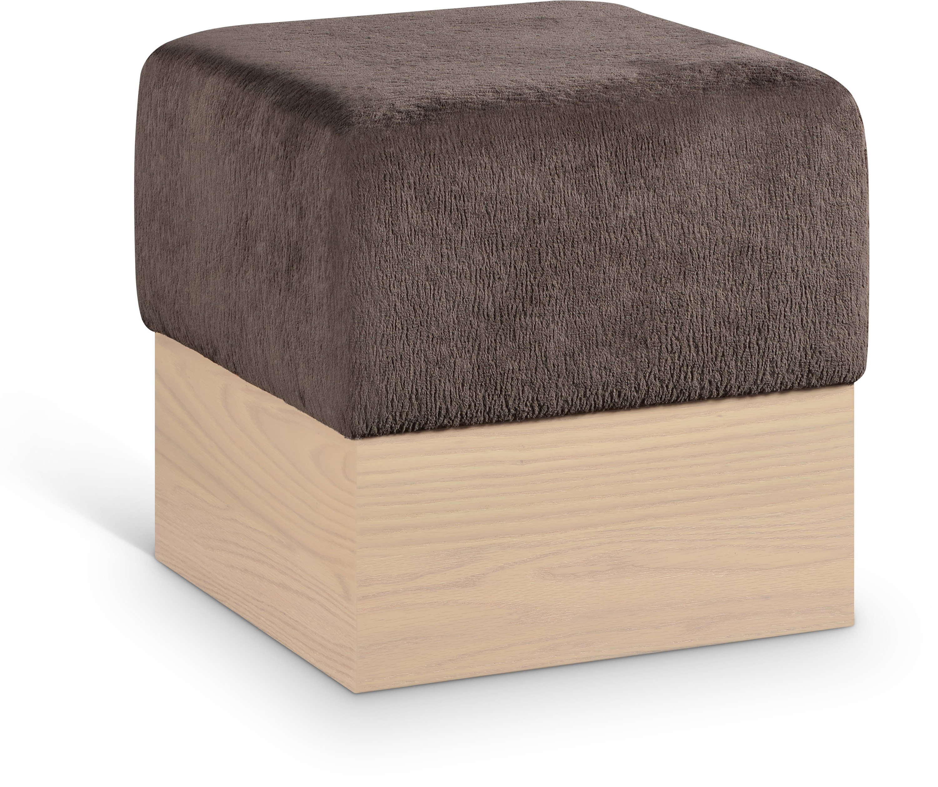 Meridian Furniture Havre Brown Natural Stool