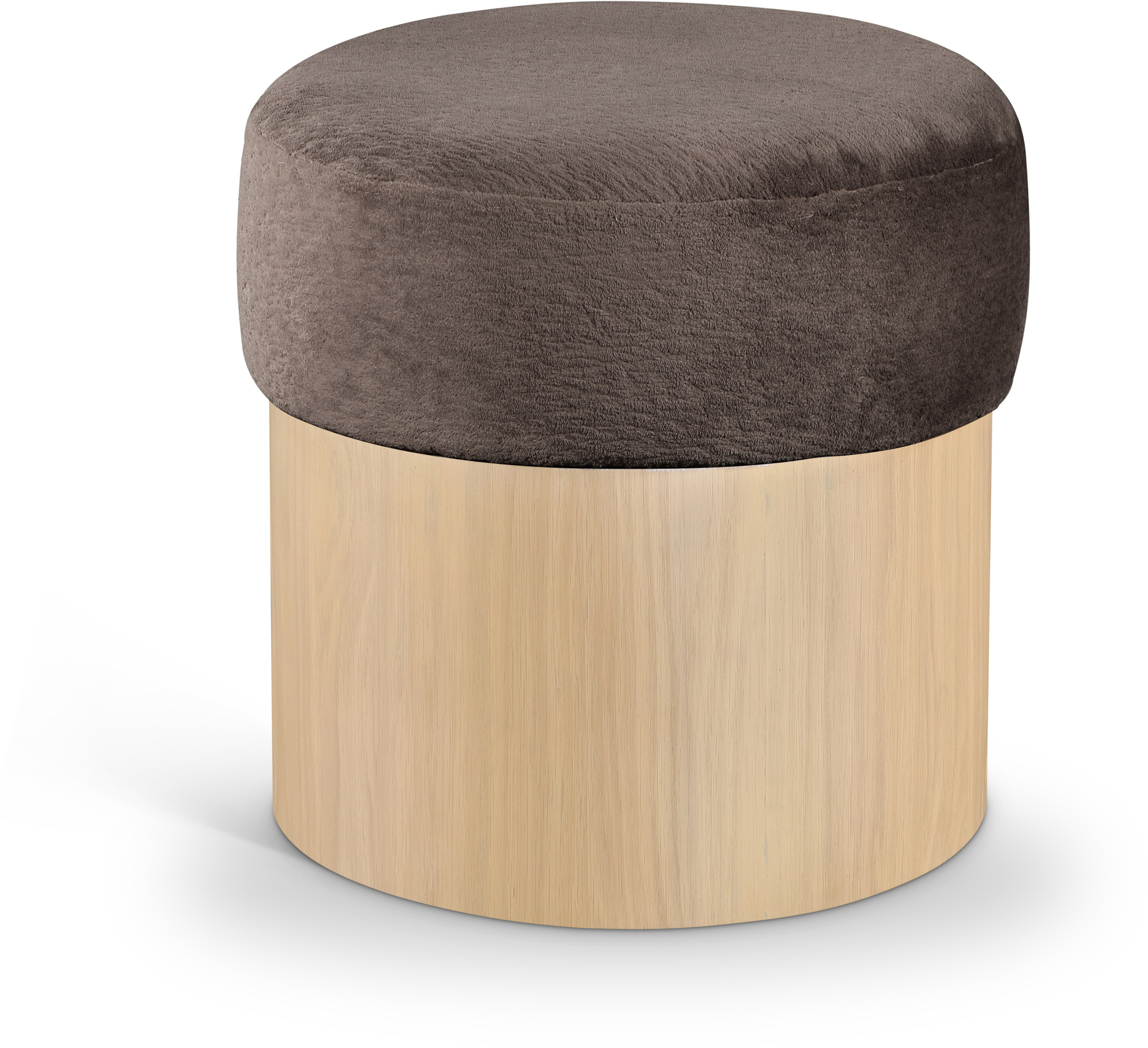 Meridian Furniture Nimes Brown Natural Stool