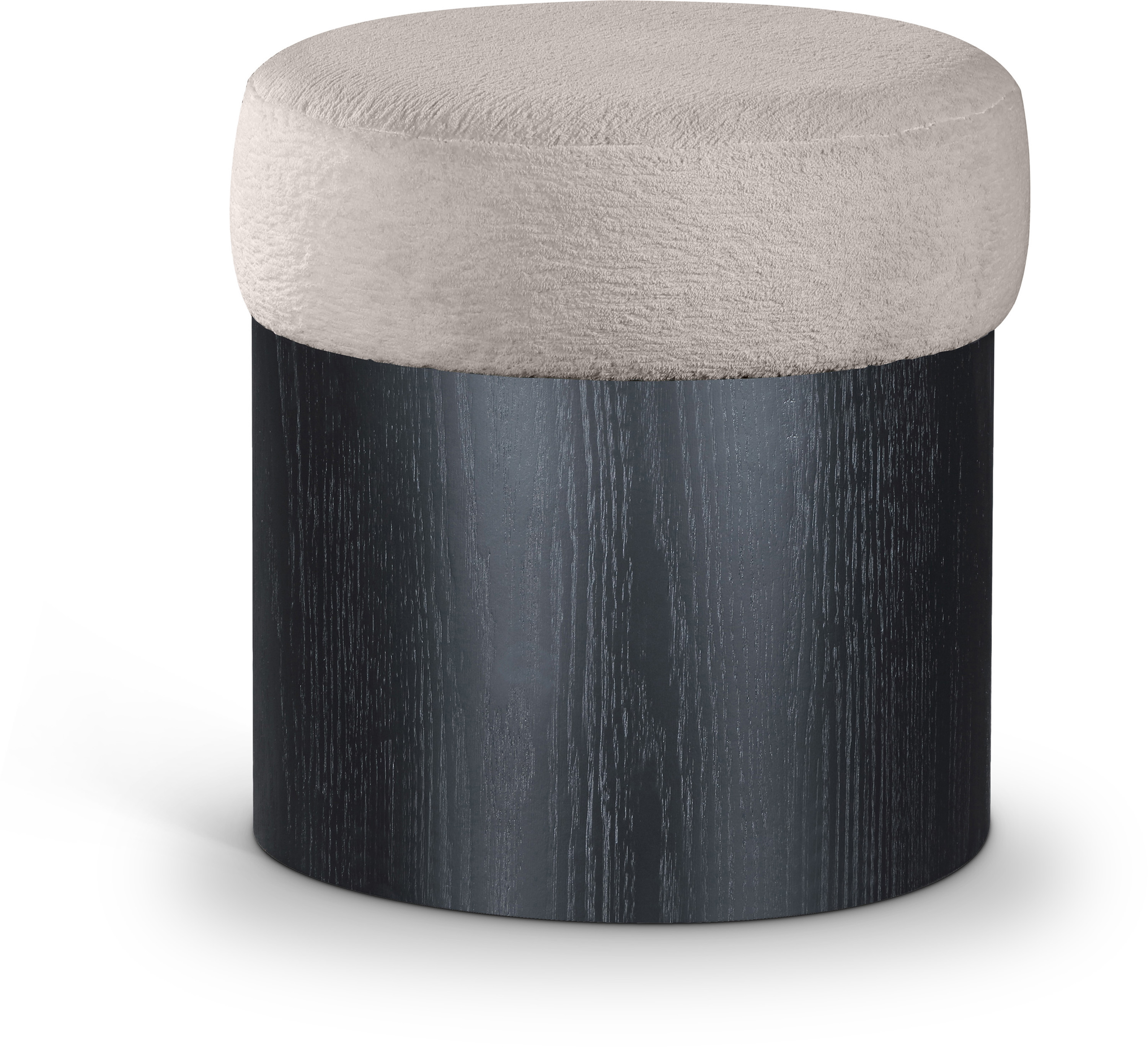 Meridian Furniture Nimes Beige Black Stool