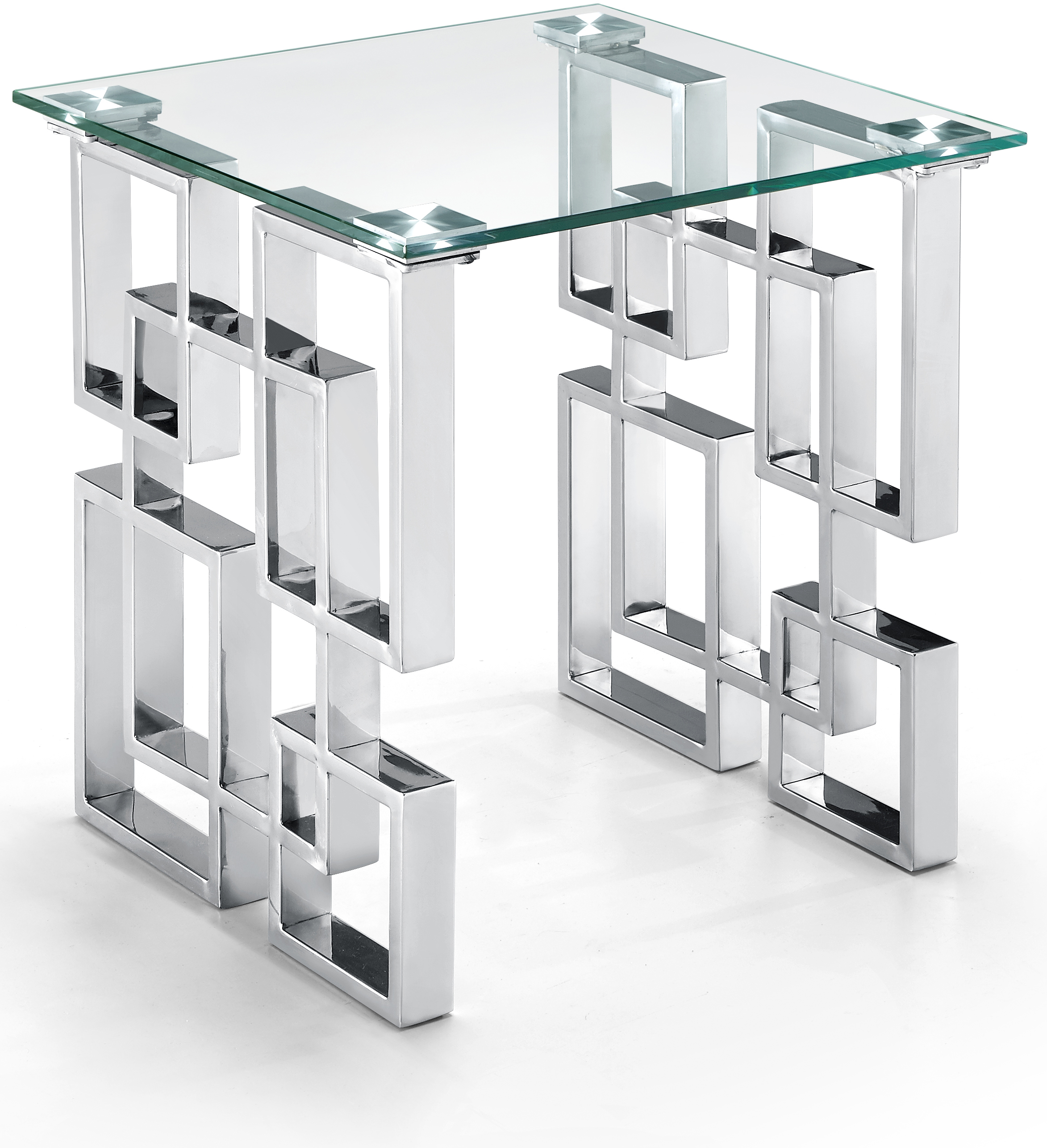 Jindabyne Chrome End Table