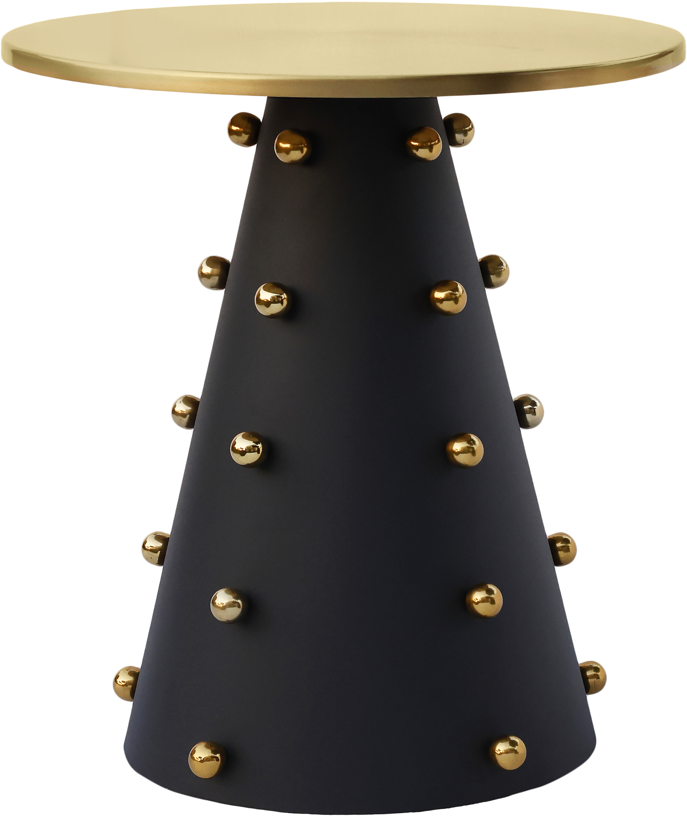 Meridian Furniture Raven Black Gold End Table