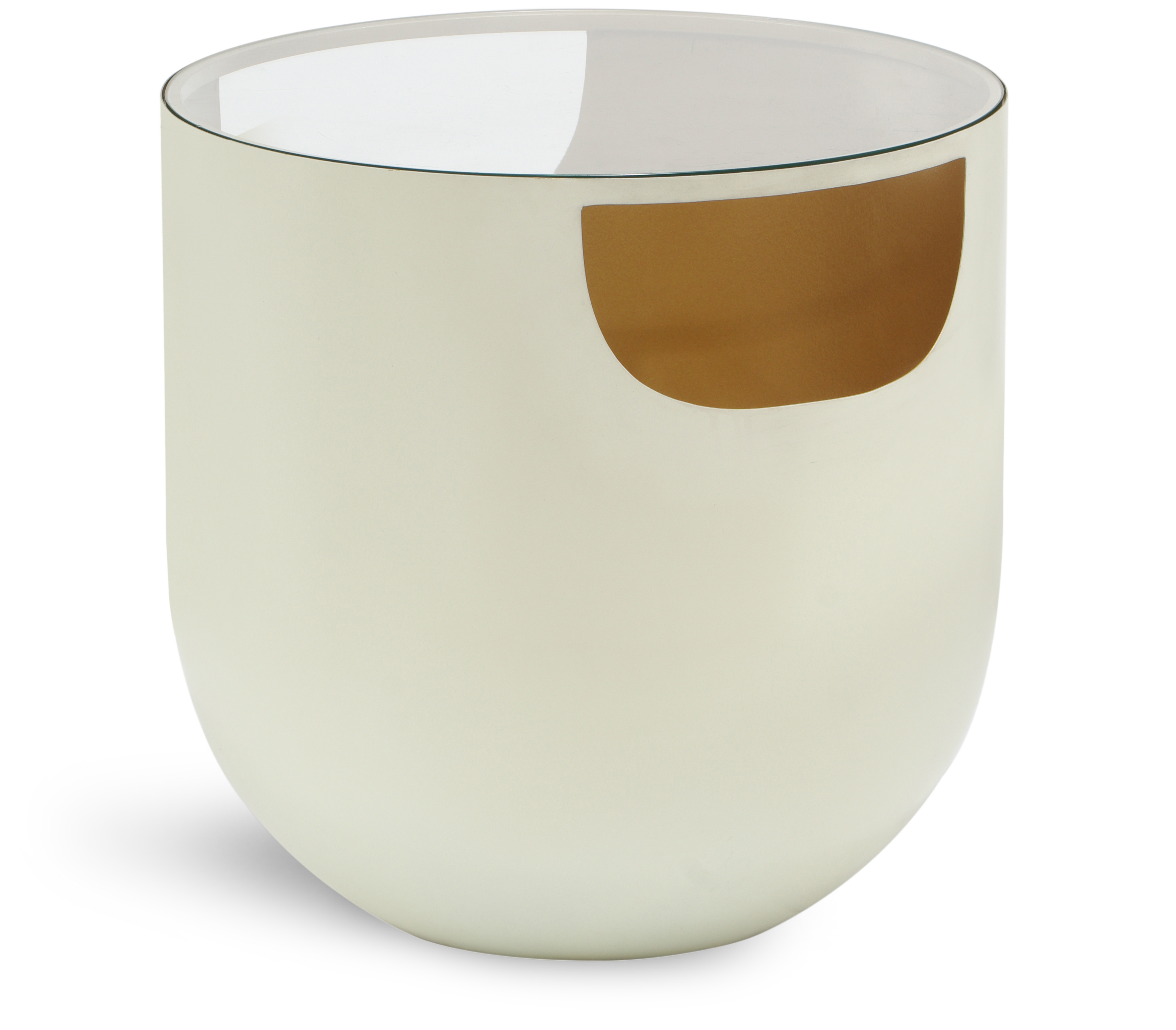 Doma Cream / Gold End Table