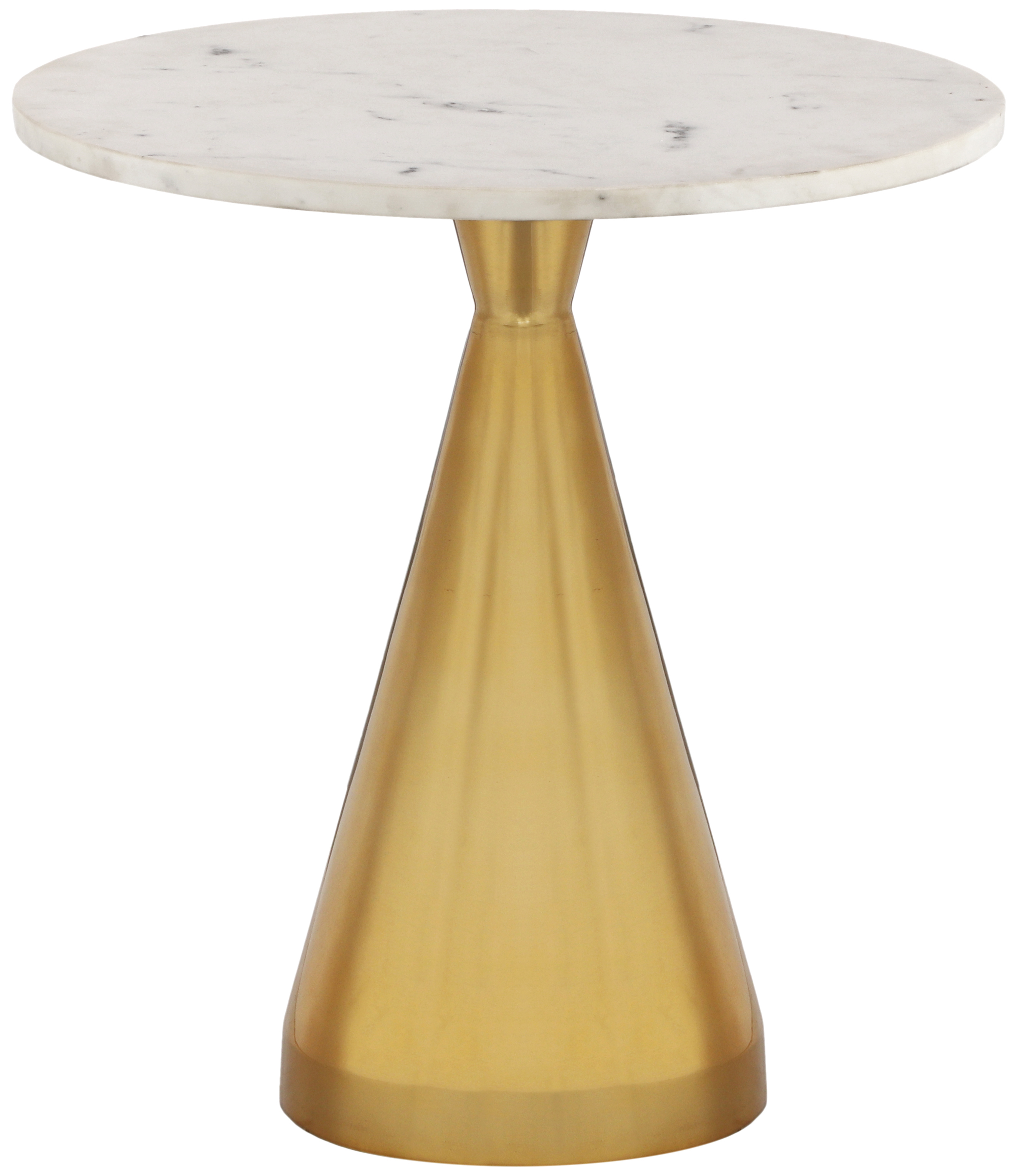 Meridian Furniture Emery White Marble End Table