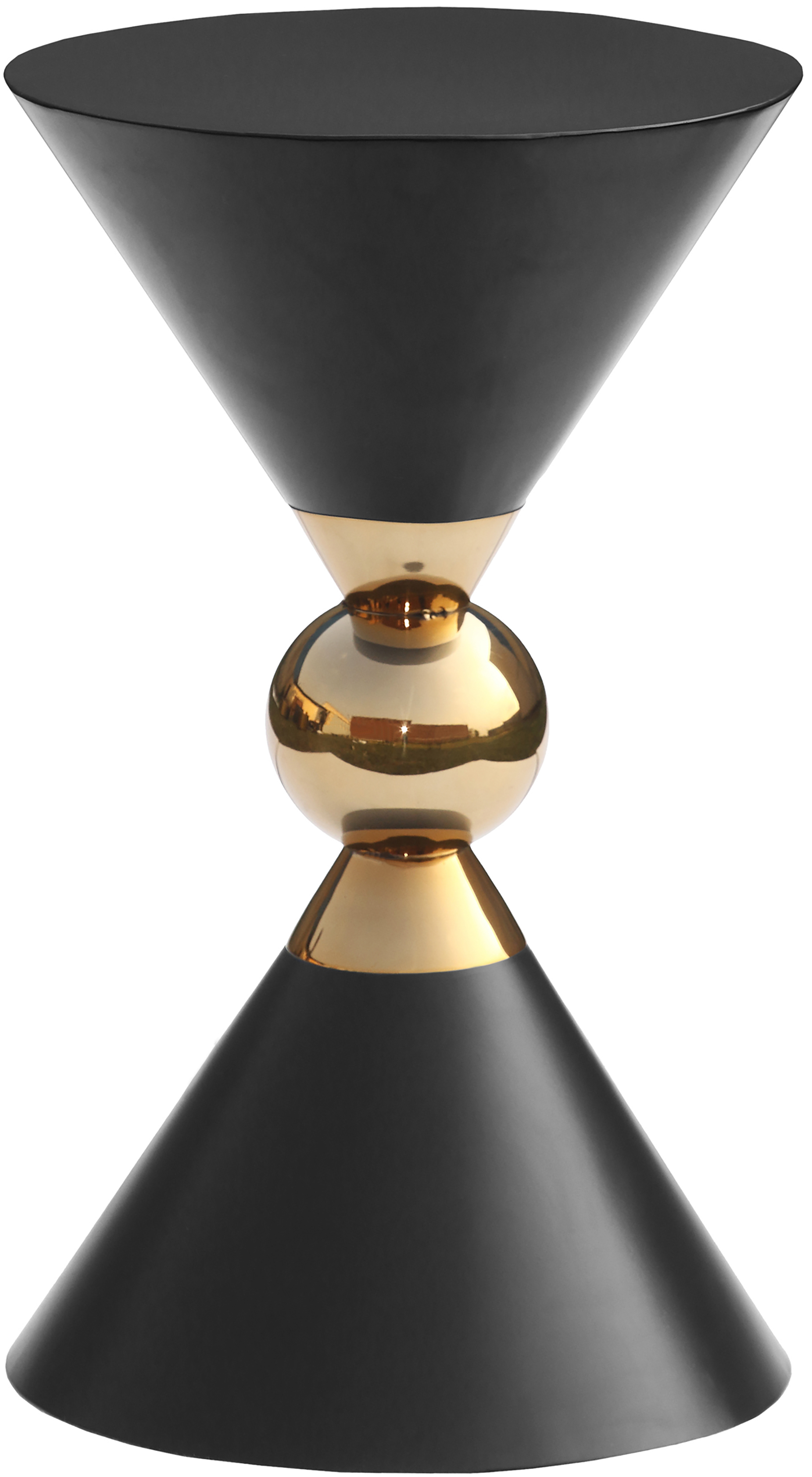 Meridian Furniture Malia Black Gold End Table