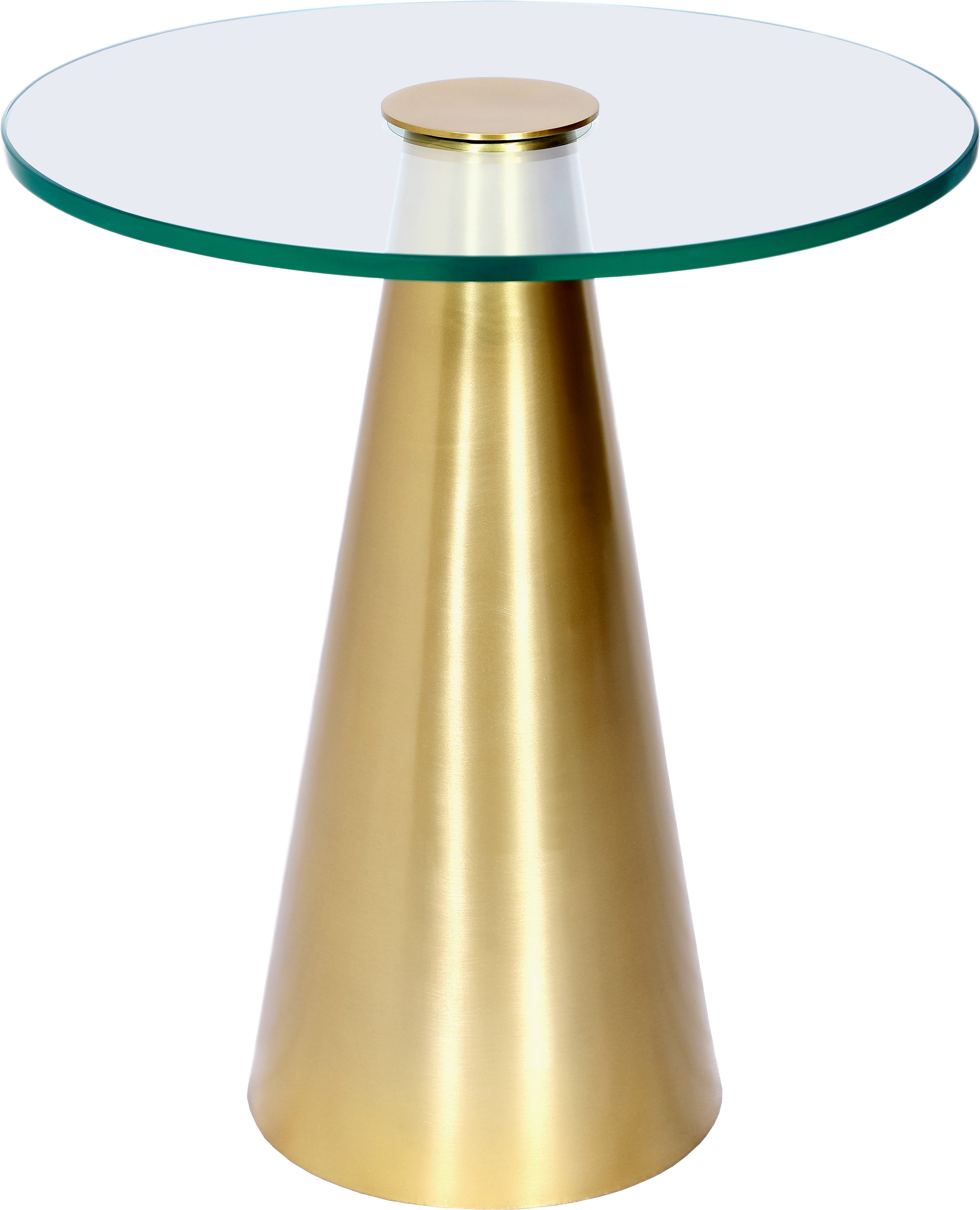 Meridian Furniture Glassimo Brushed Gold End Table