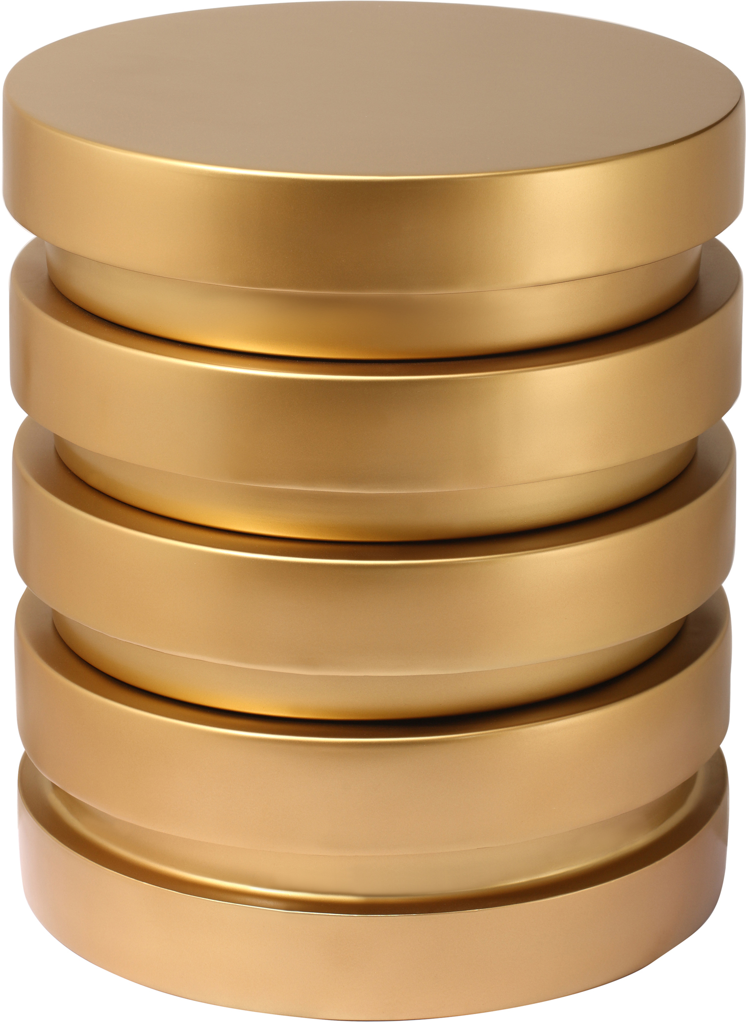 Meridian Furniture Levels Brushed Gold End Table