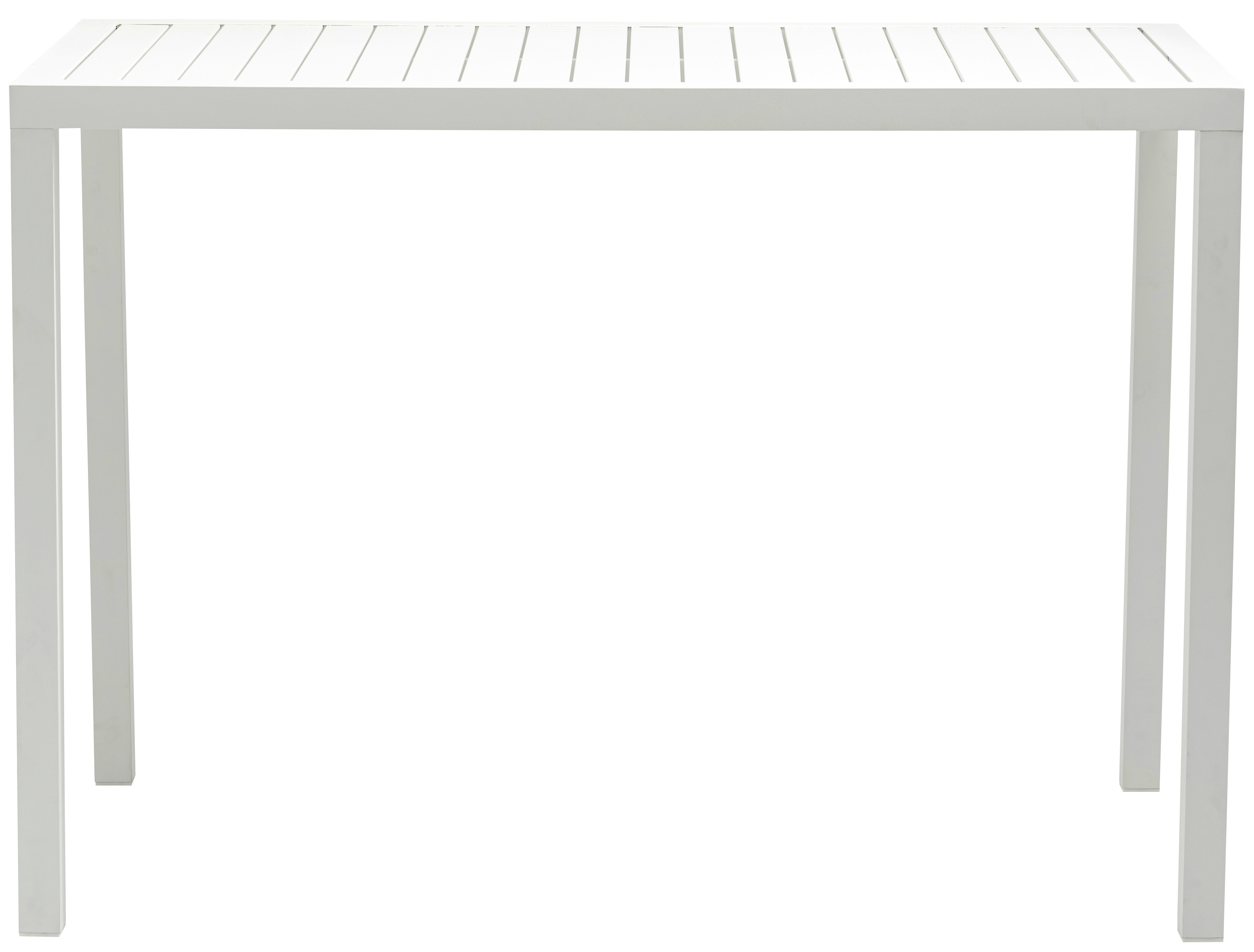 Meridian Furniture Maldives White Outdoor Patio Rectangle Bar Table