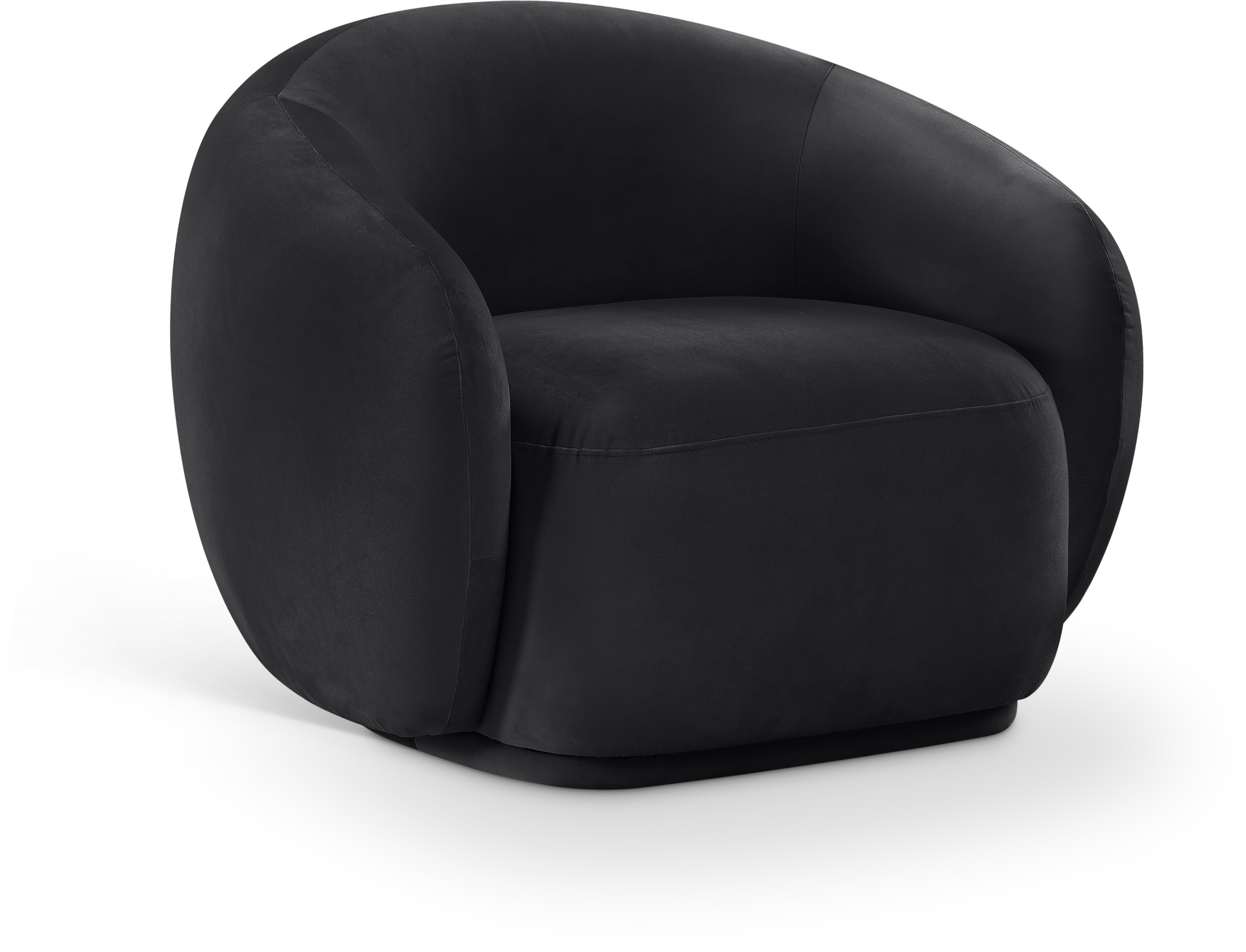 Emery Black Velvet Chair