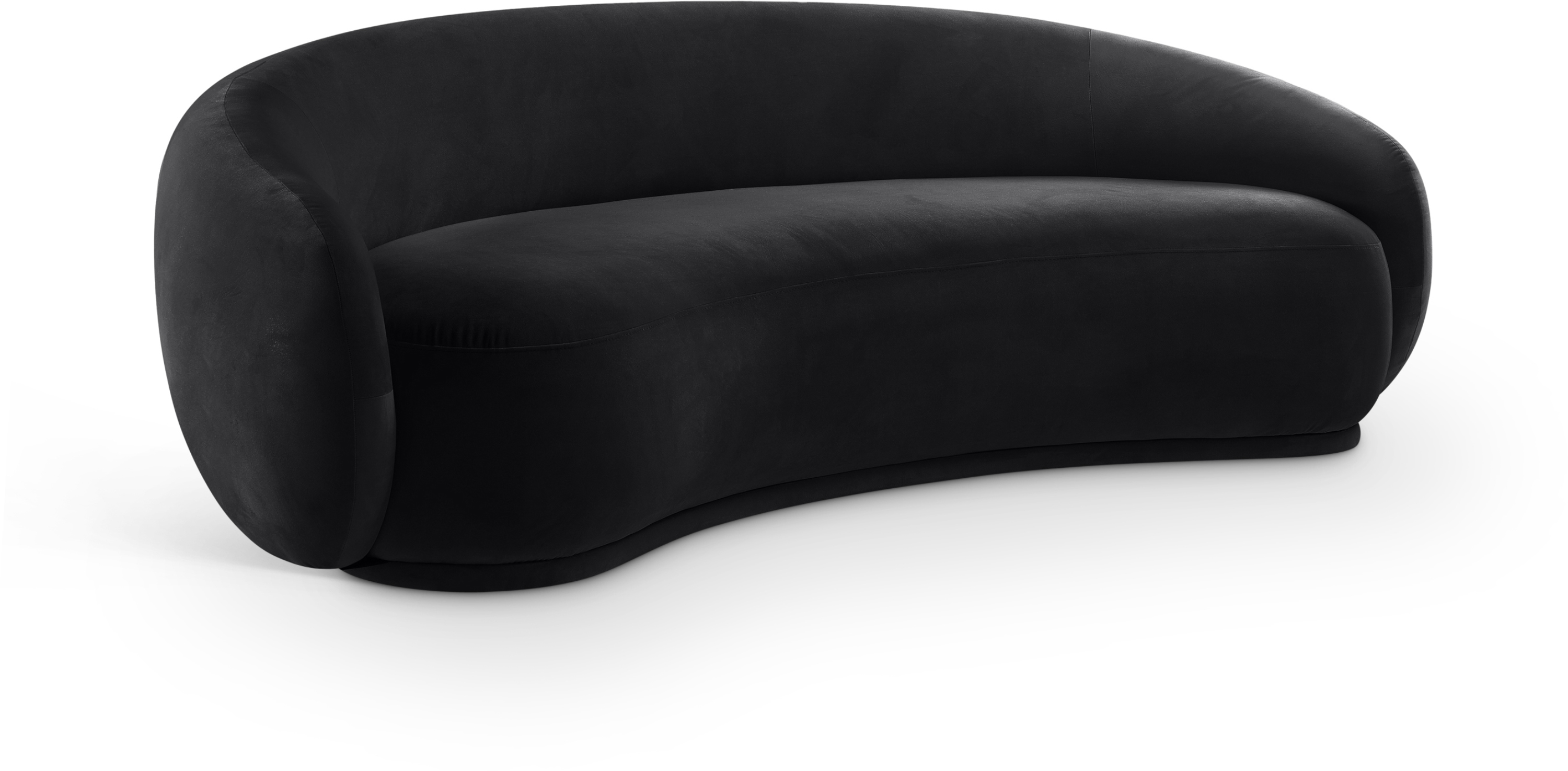 Emery Black Velvet Sofa