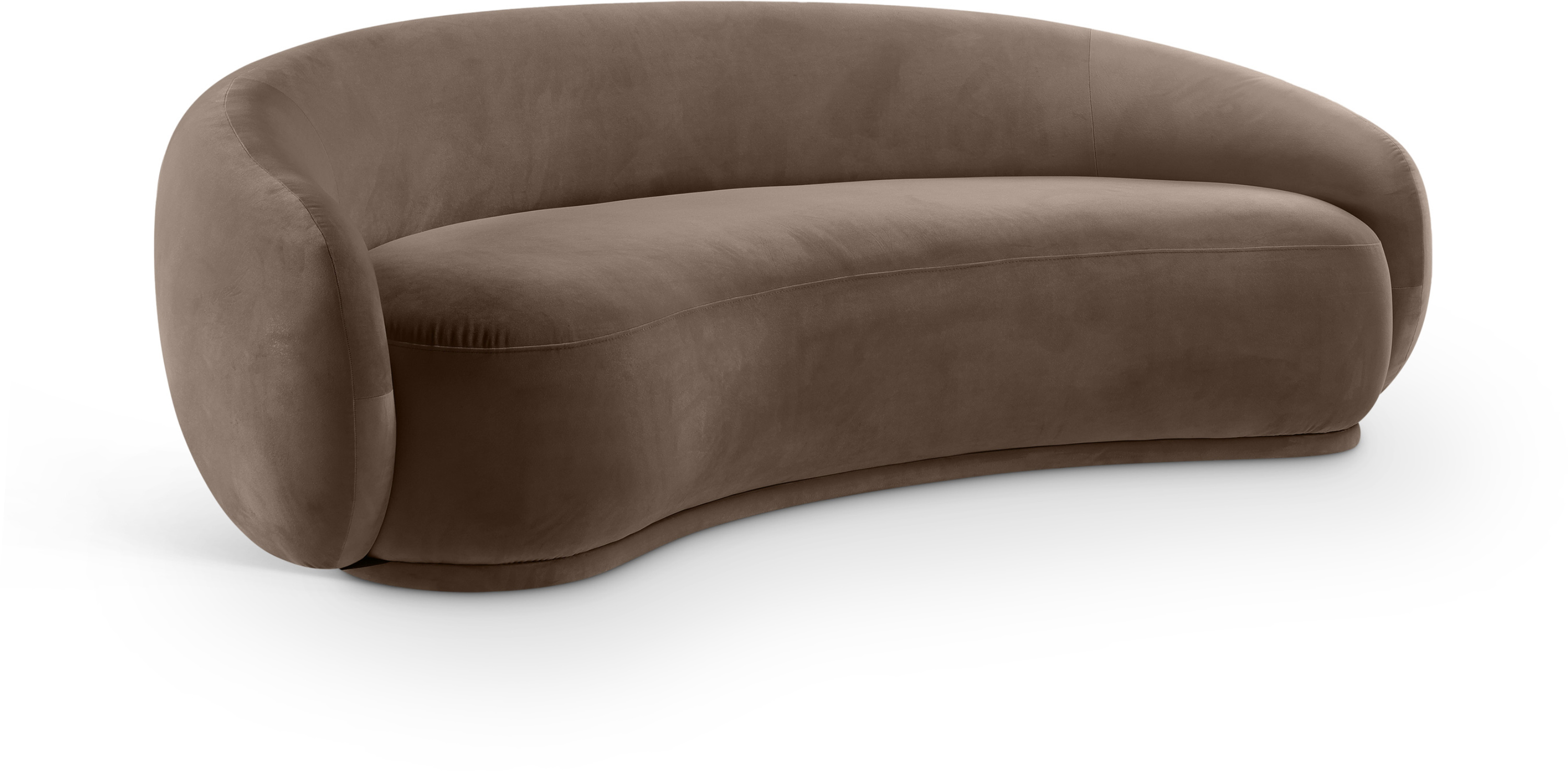 Emery Brown Velvet Sofa