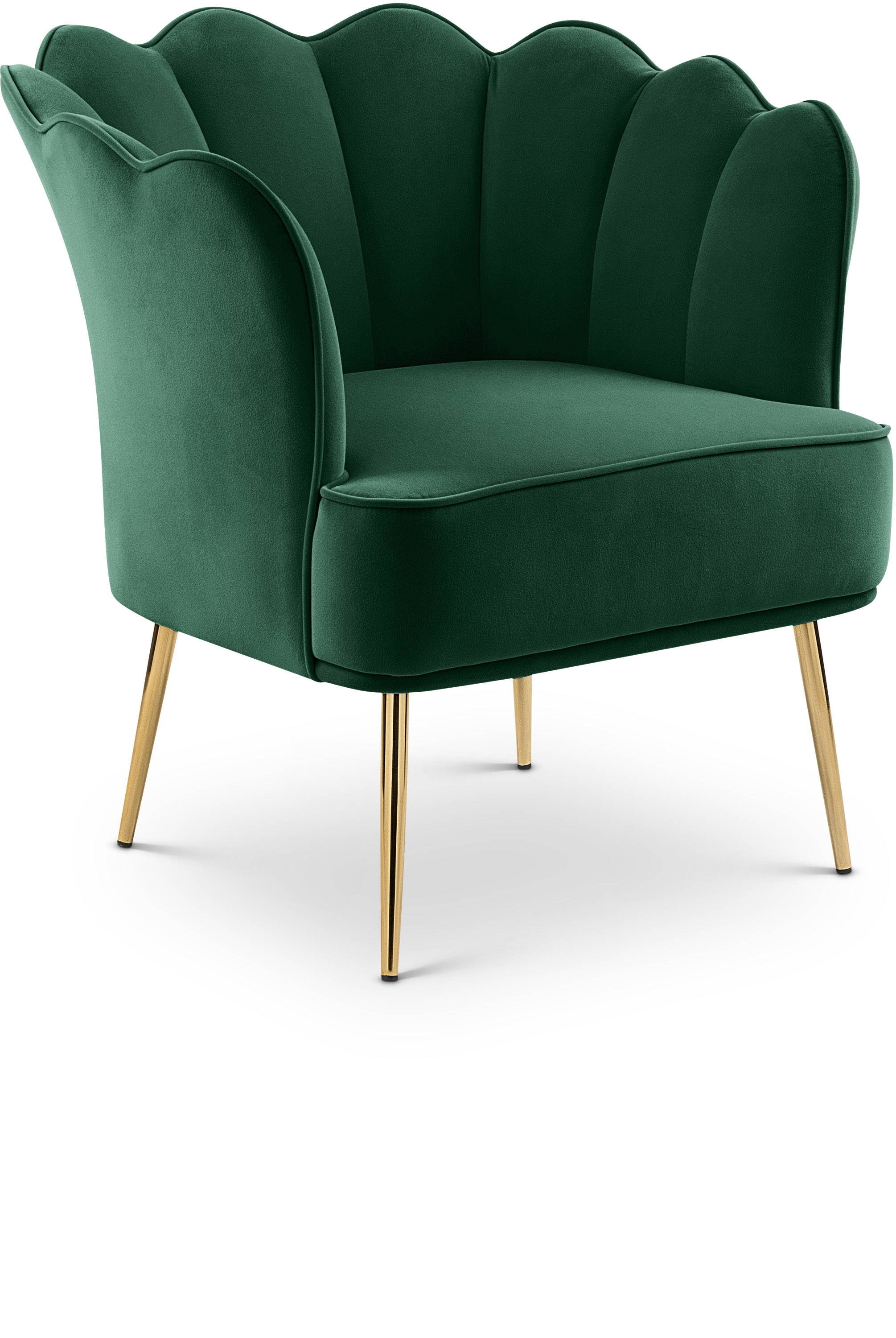 Meridian Furniture Jester Green Velvet Accent Chair