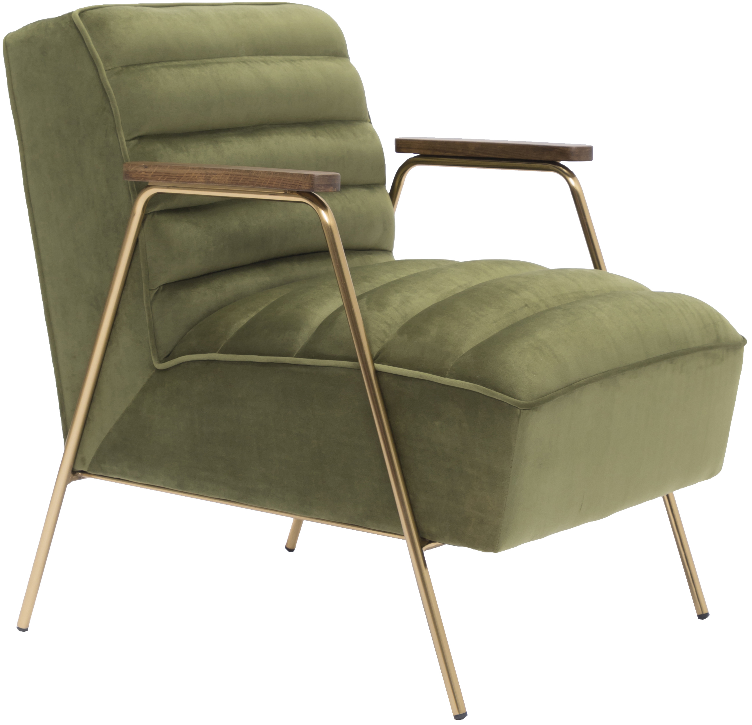 Meridian Furniture Woodford Olive Velvet Accent Chair