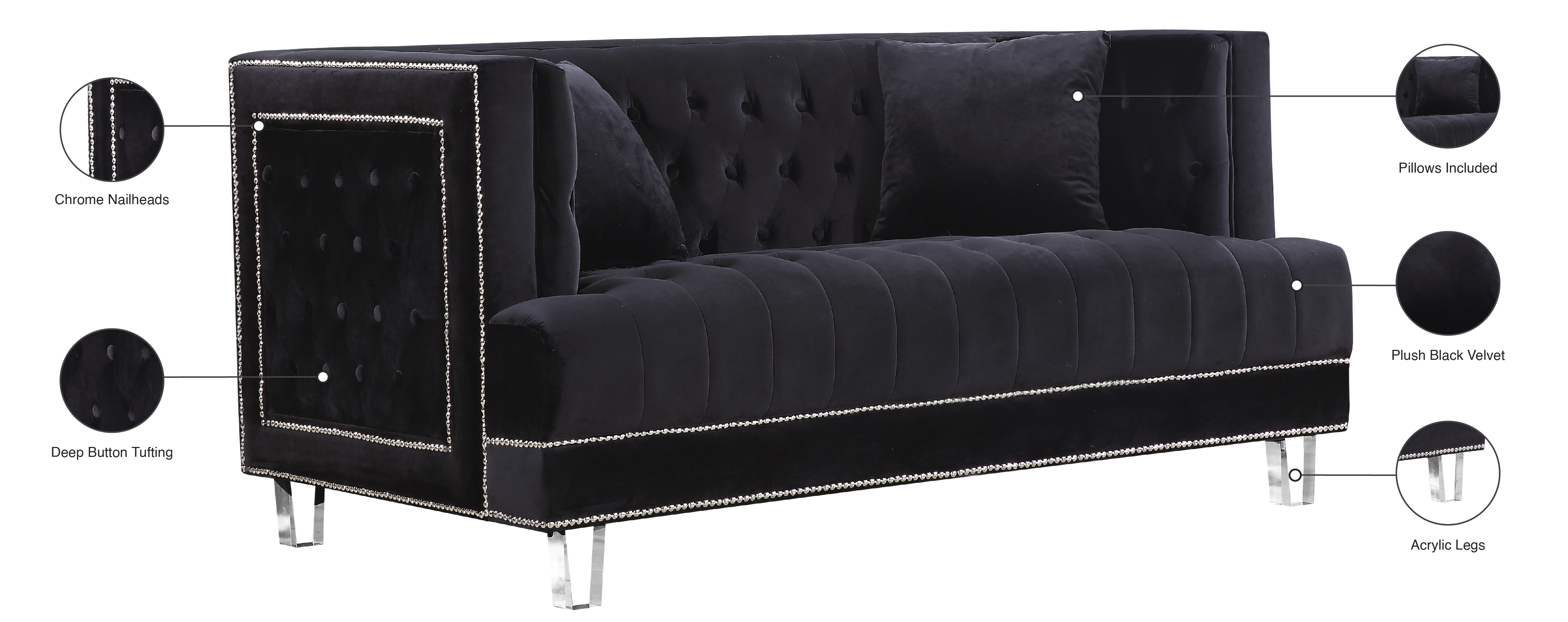 Meridian Furniture Loveseat