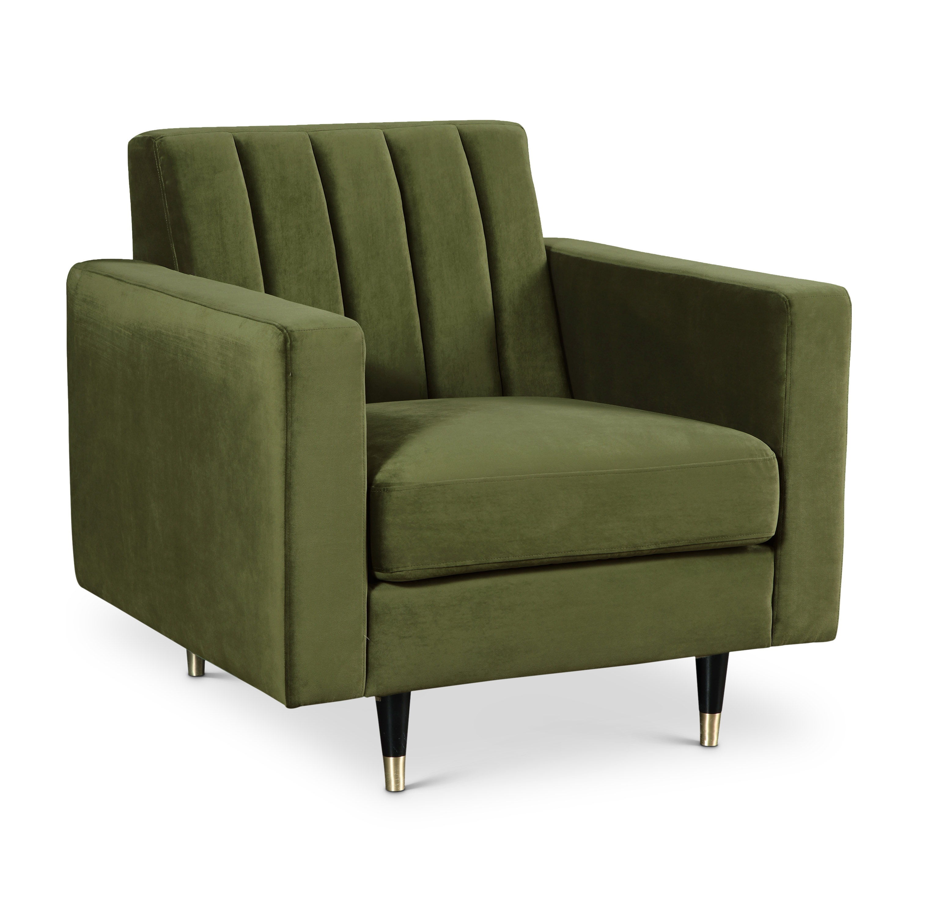 Lola Olive Velvet Chair