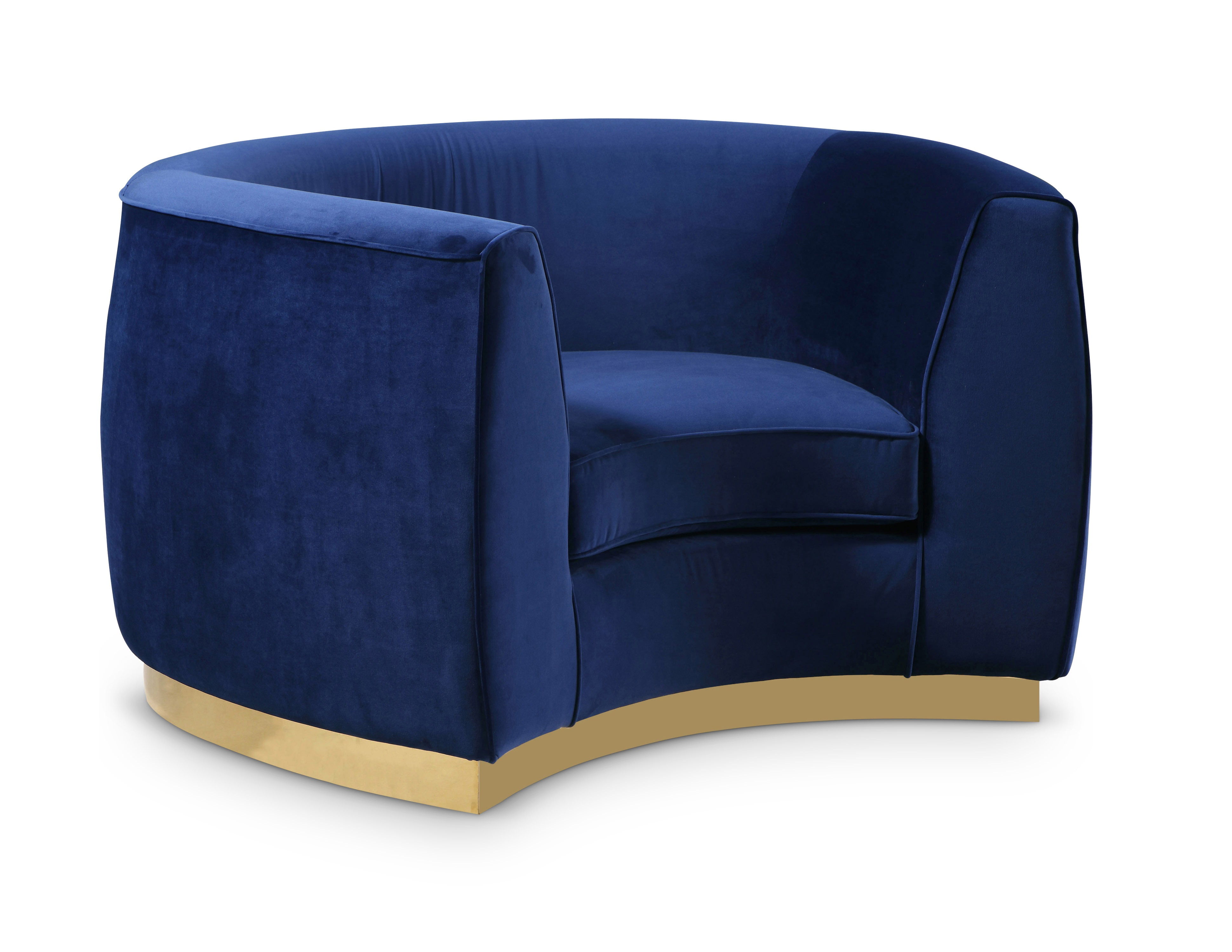 Julian Navy Velvet Chair