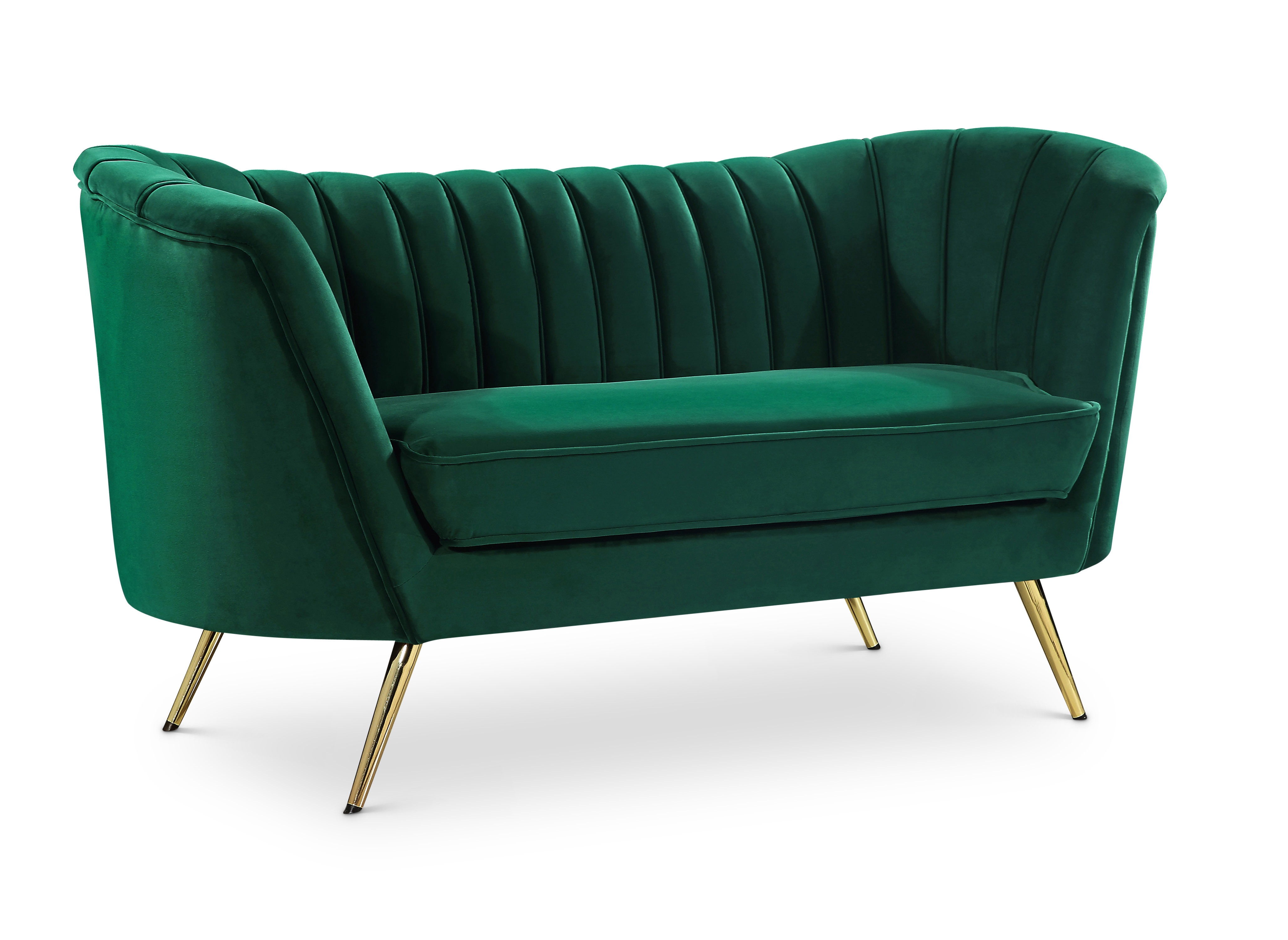 Margo Green Velvet Loveseat