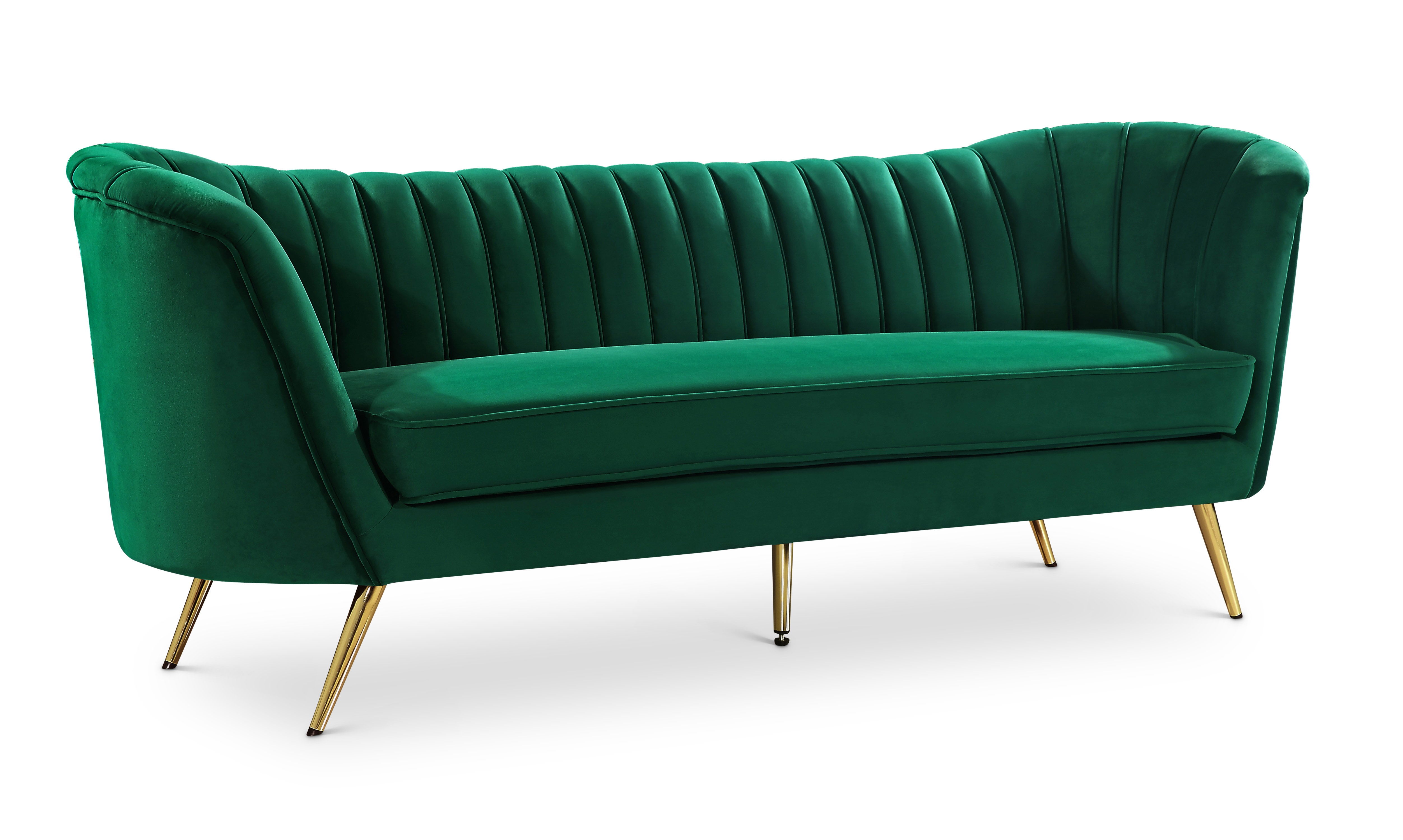 Margo Green Velvet Sofa