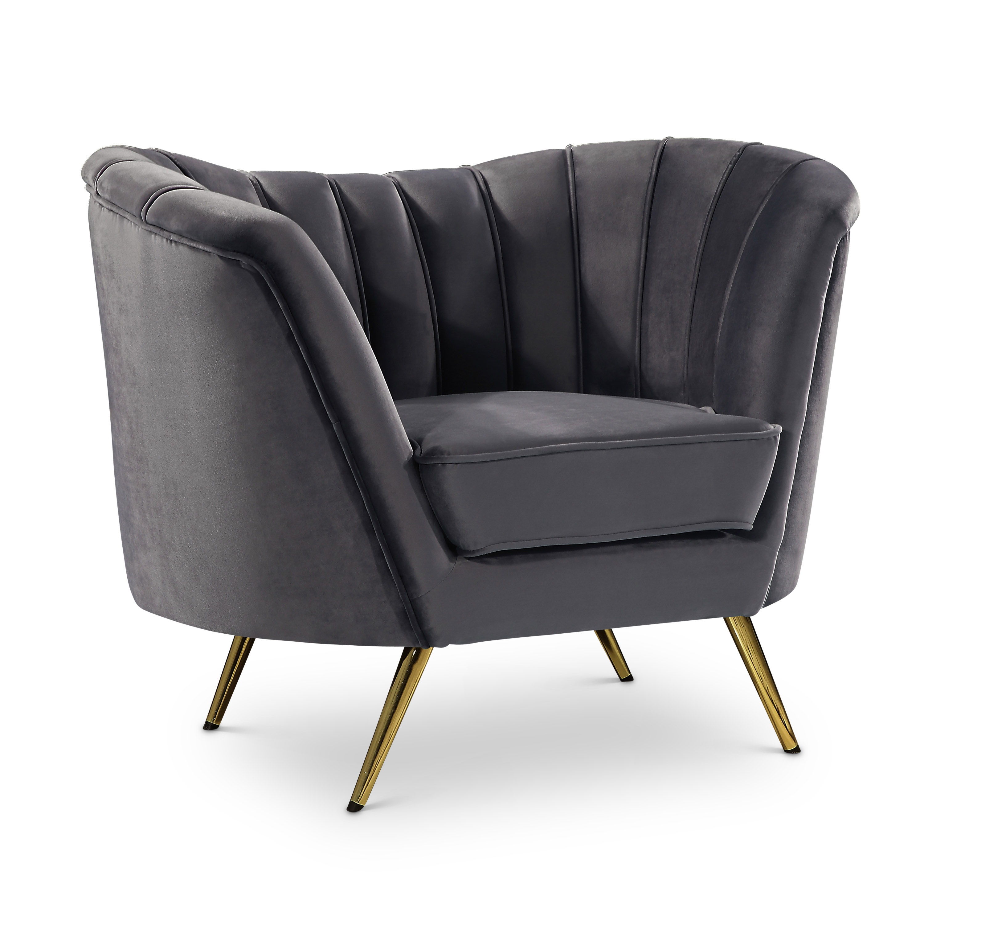 Margo Grey Velvet Chair