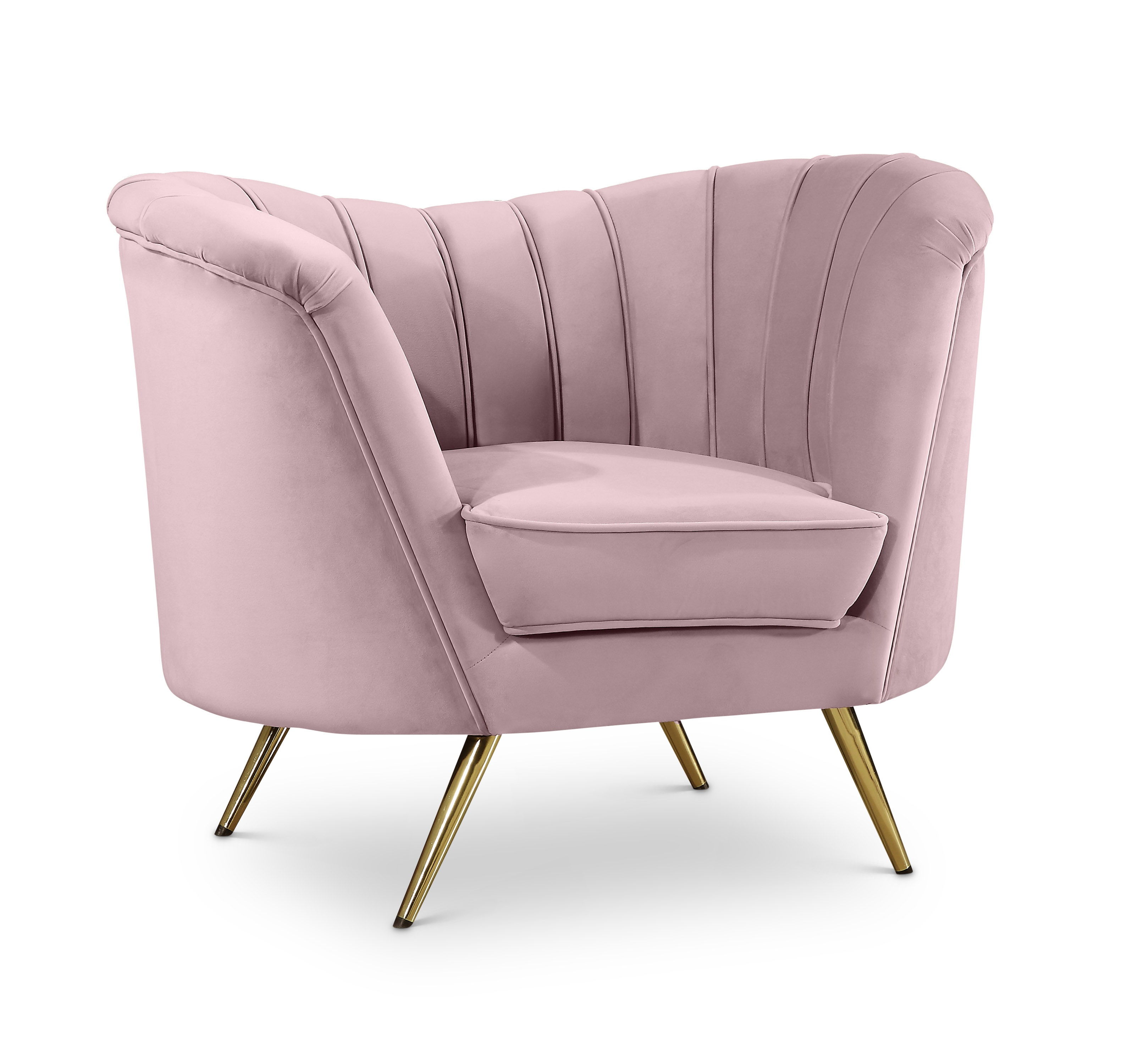 Margo Pink Velvet Chair