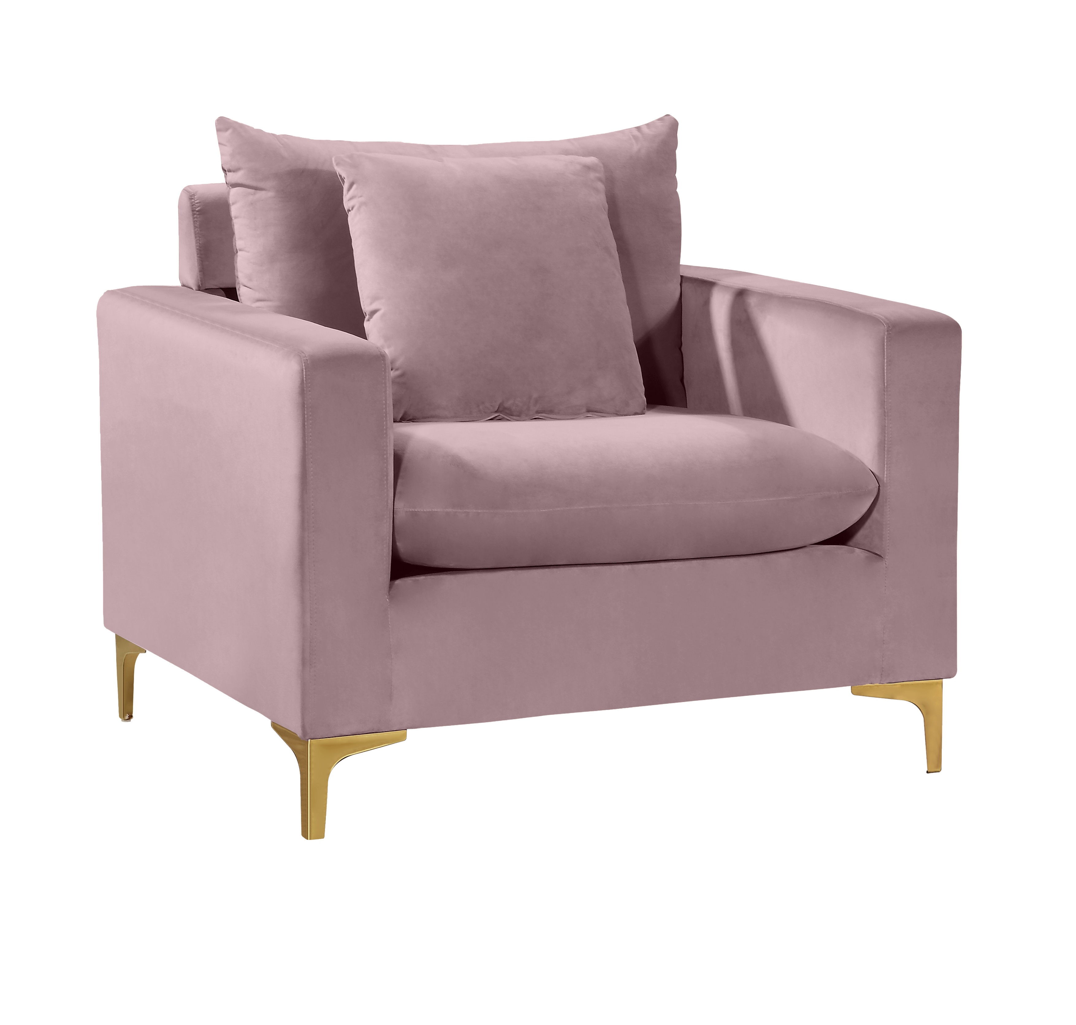 Naomi Pink Velvet Chair