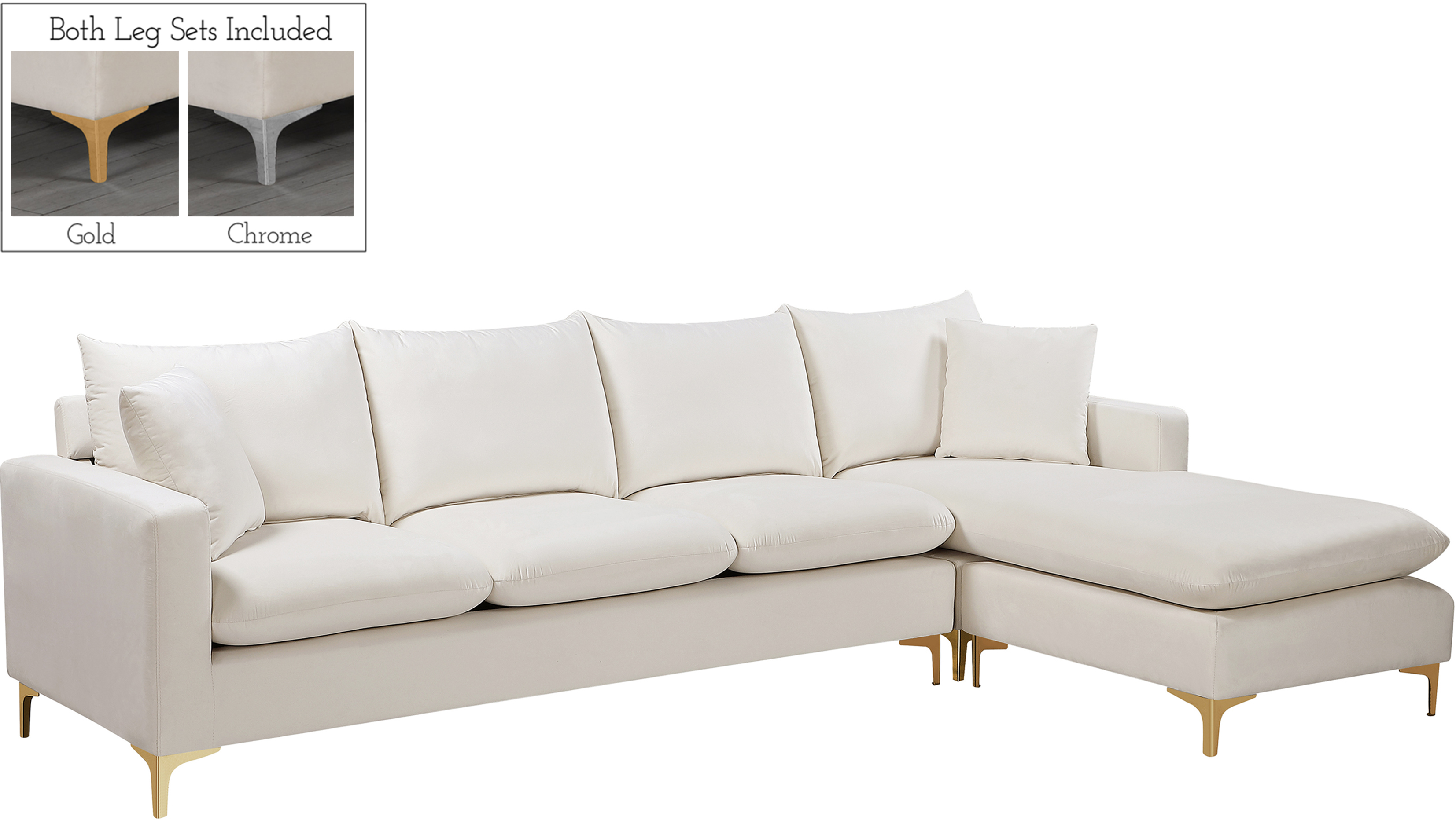Meridian Furniture Naomi Sectional - Thumbnail 5