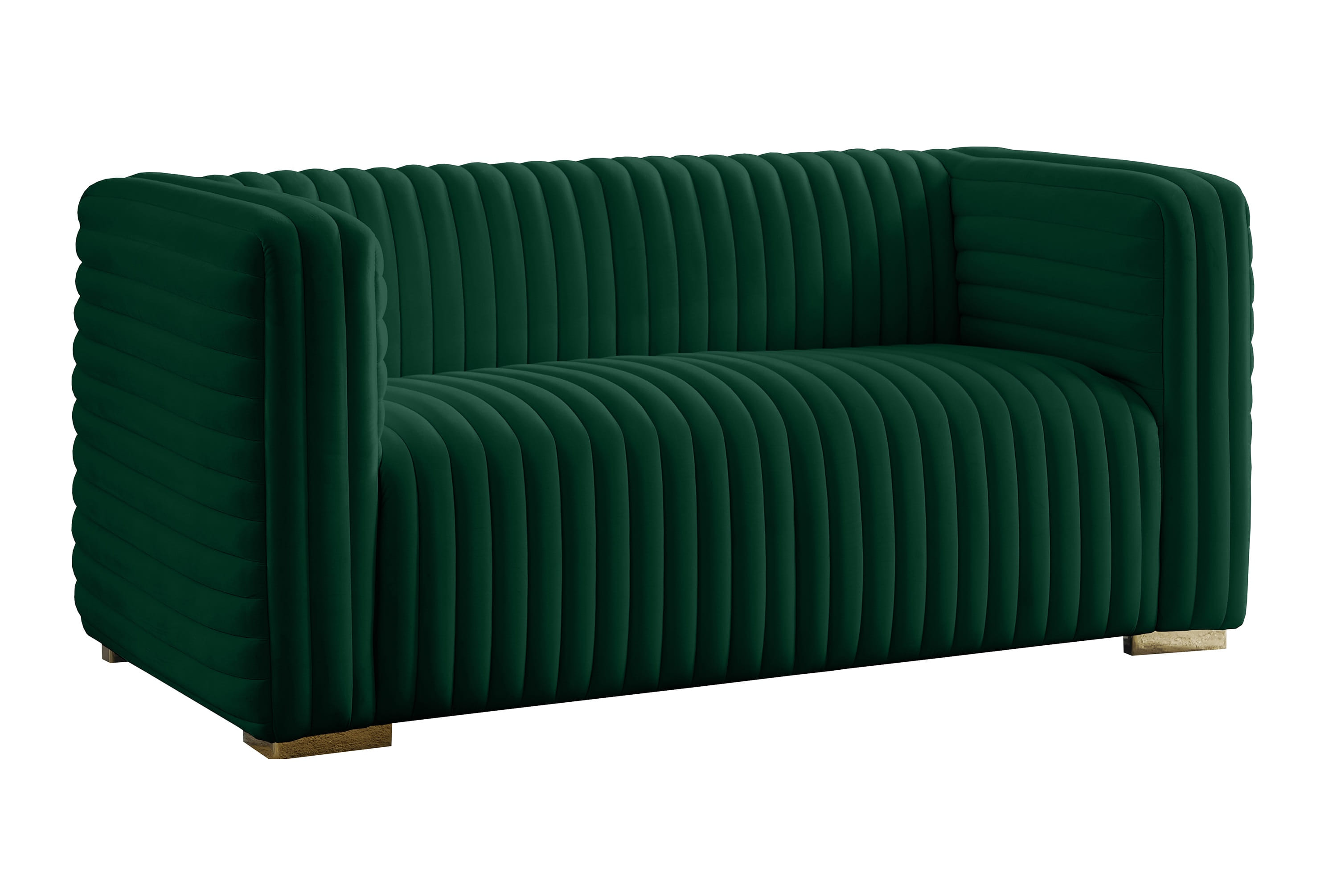 Ravish Green Velvet Loveseat