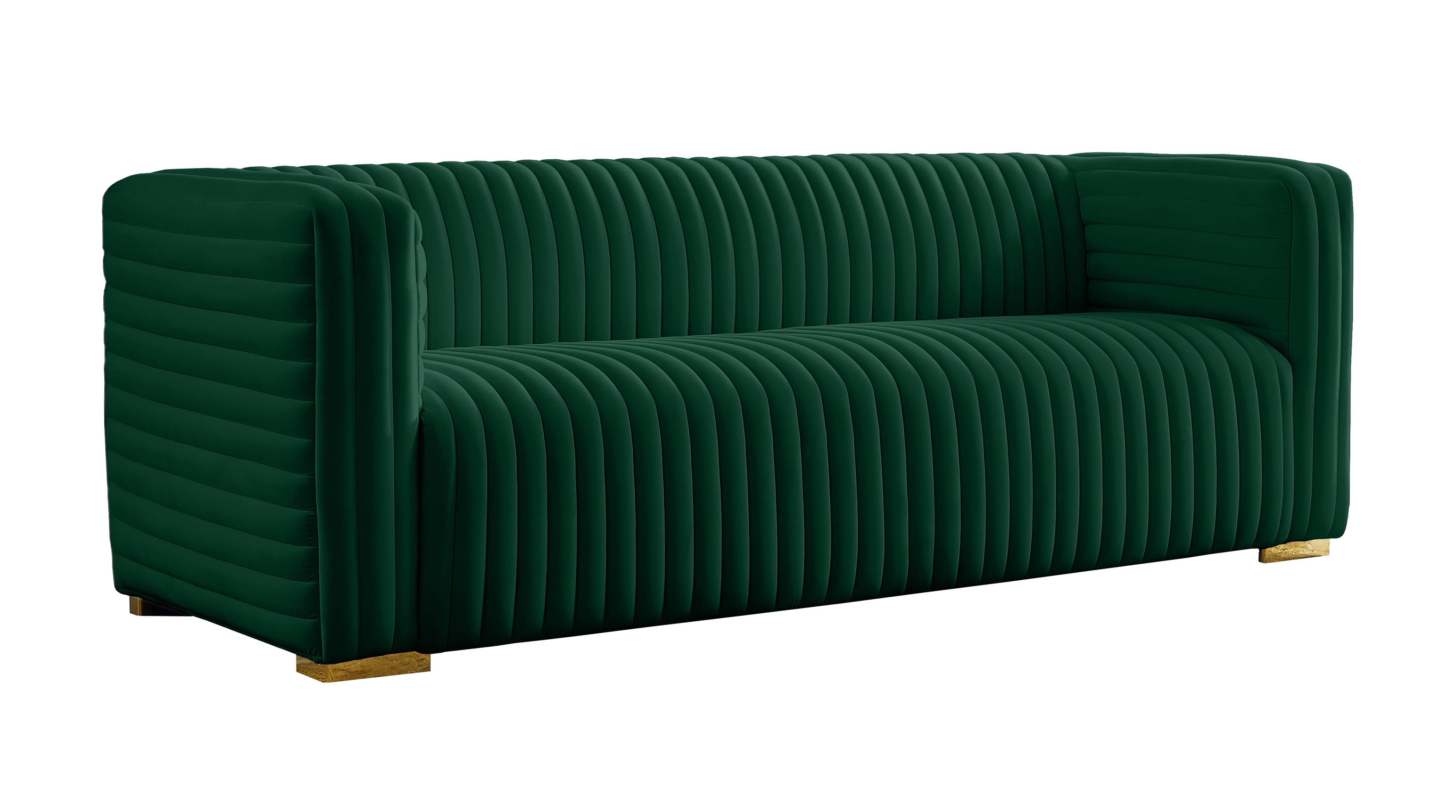 Meridian Furniture Ravish Green Velvet Sofa