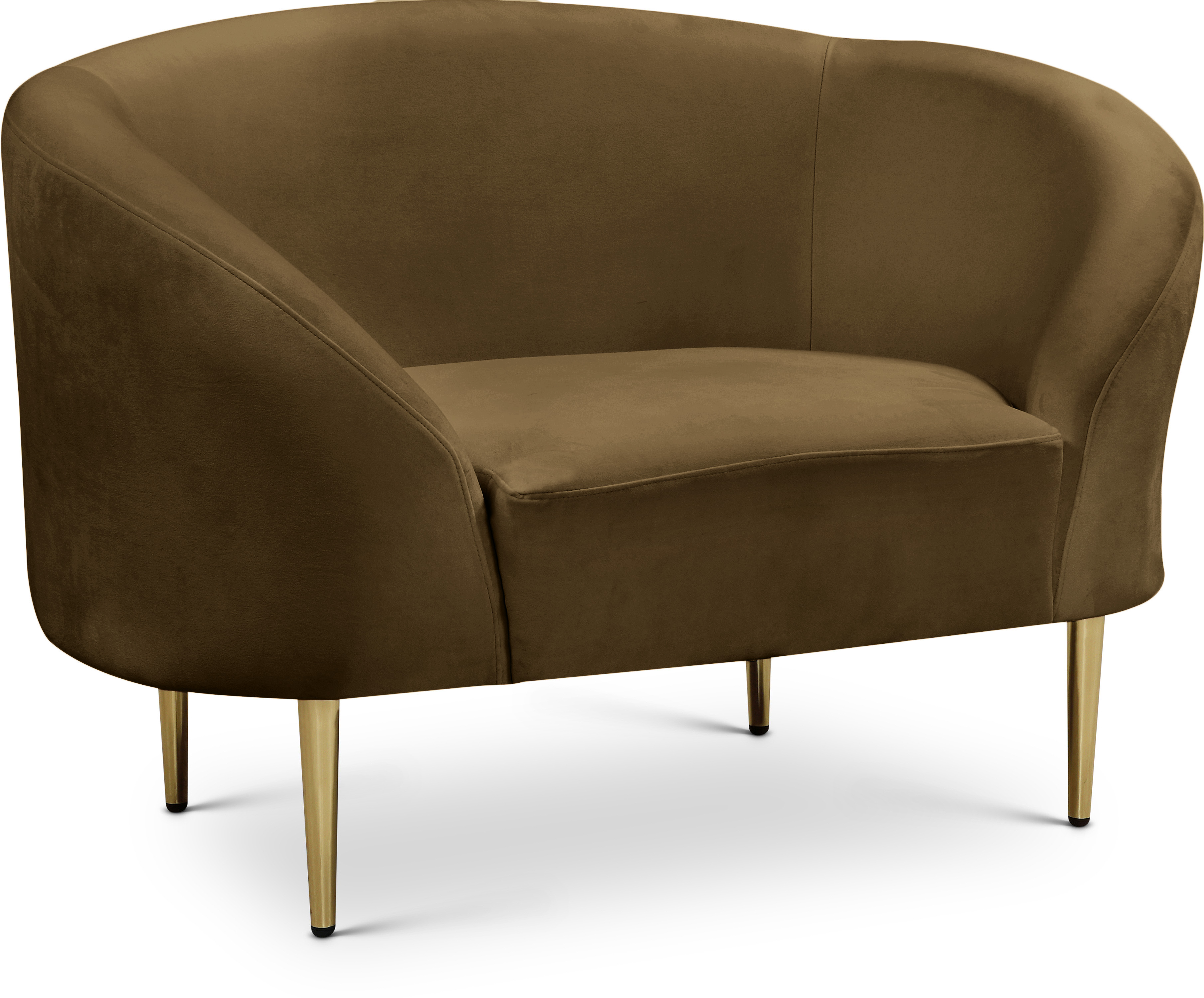 Ritz Brown Velvet Chair