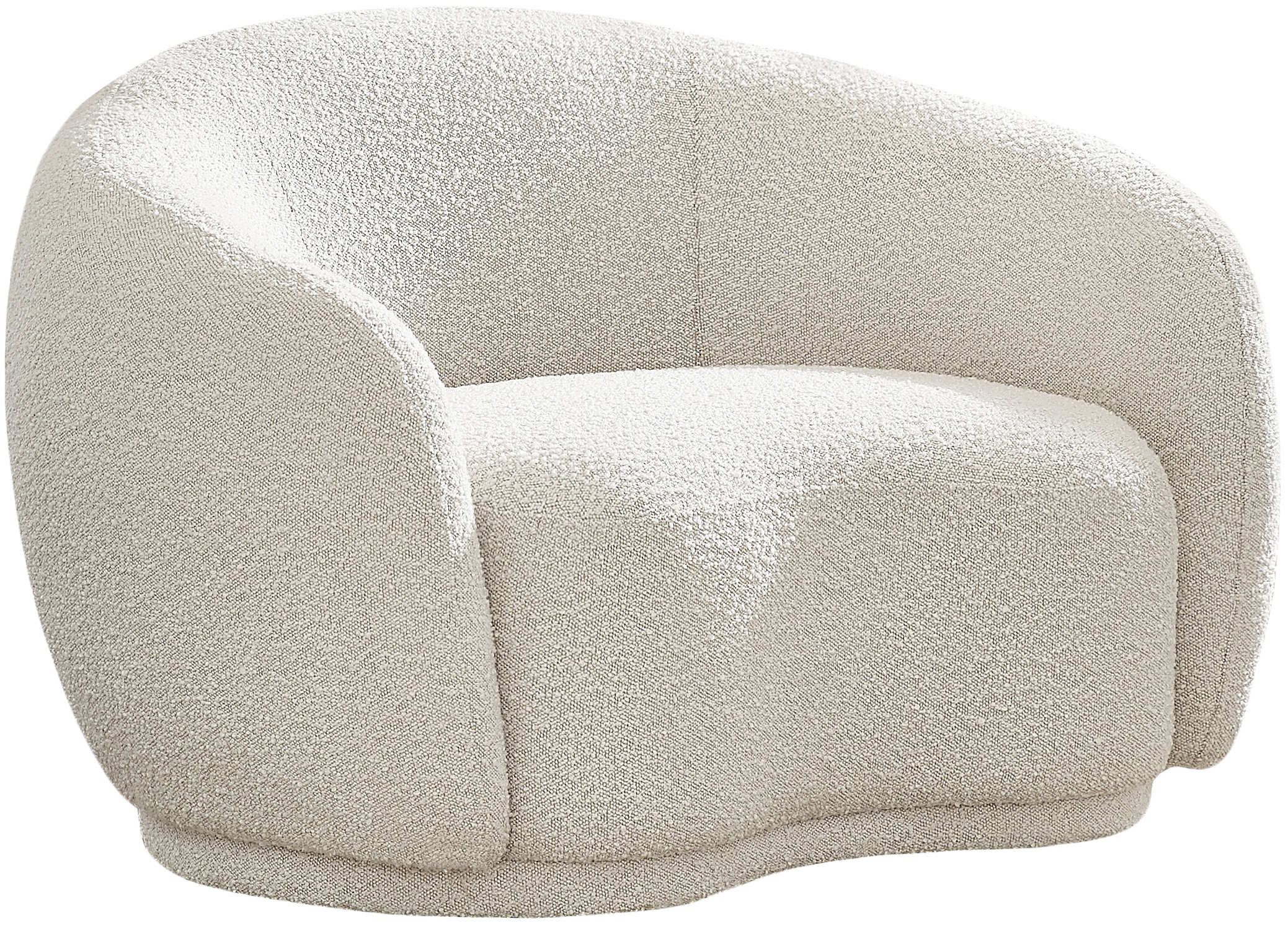 Hyde Cream Boucle Fabric Chair