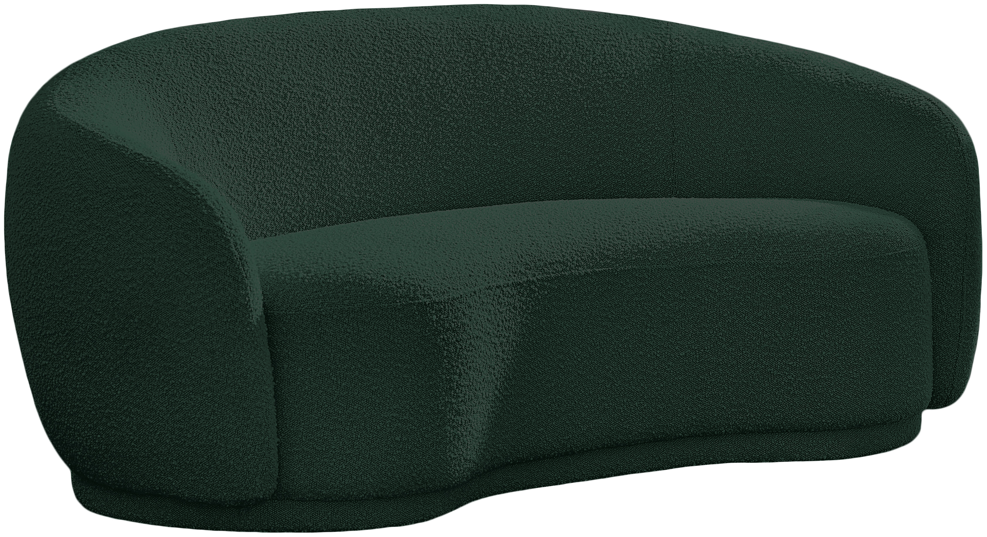 Hyde Green Boucle Fabric Loveseat